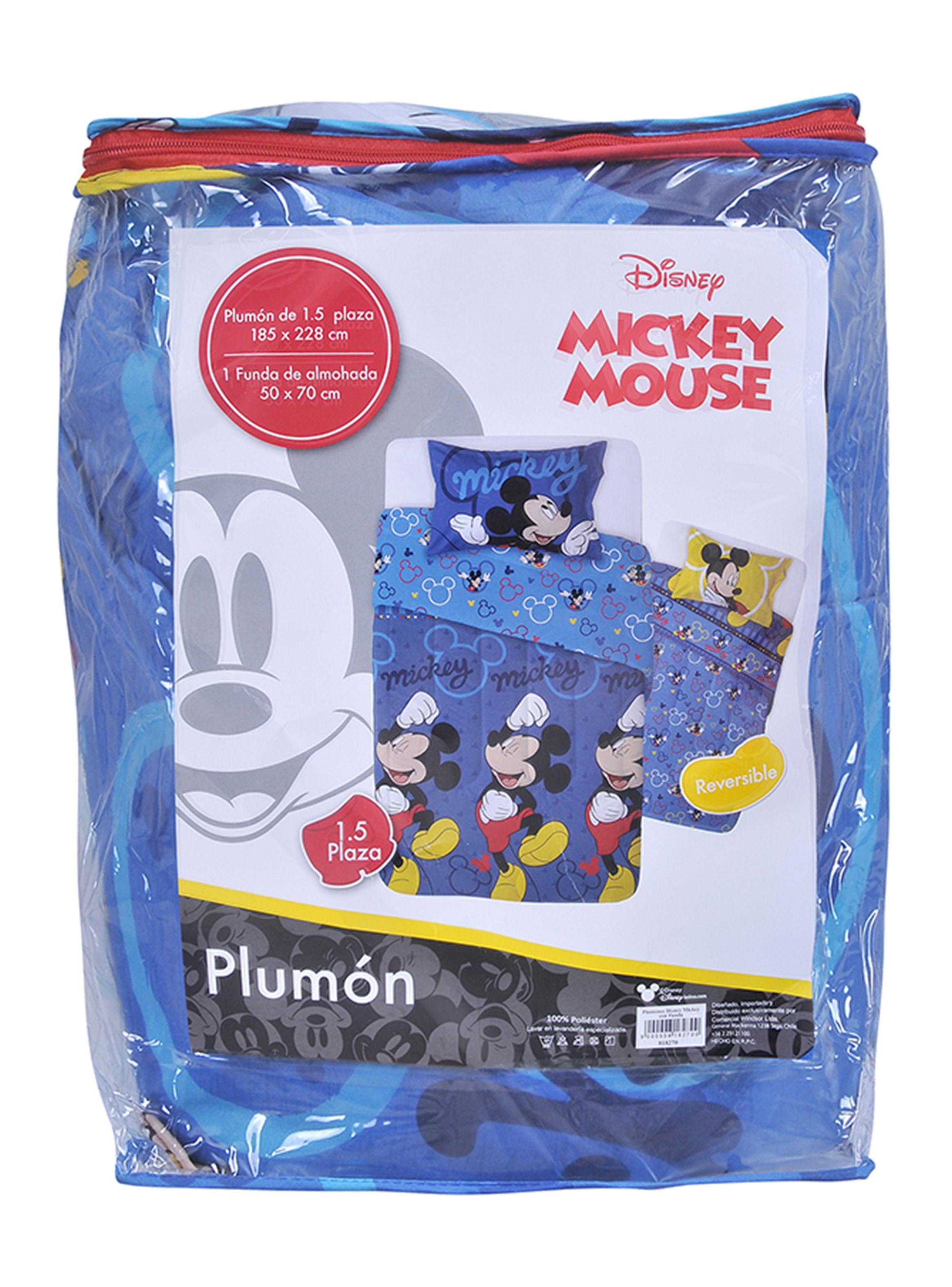Plumón 1.5 Plazas Mickey Azul-3