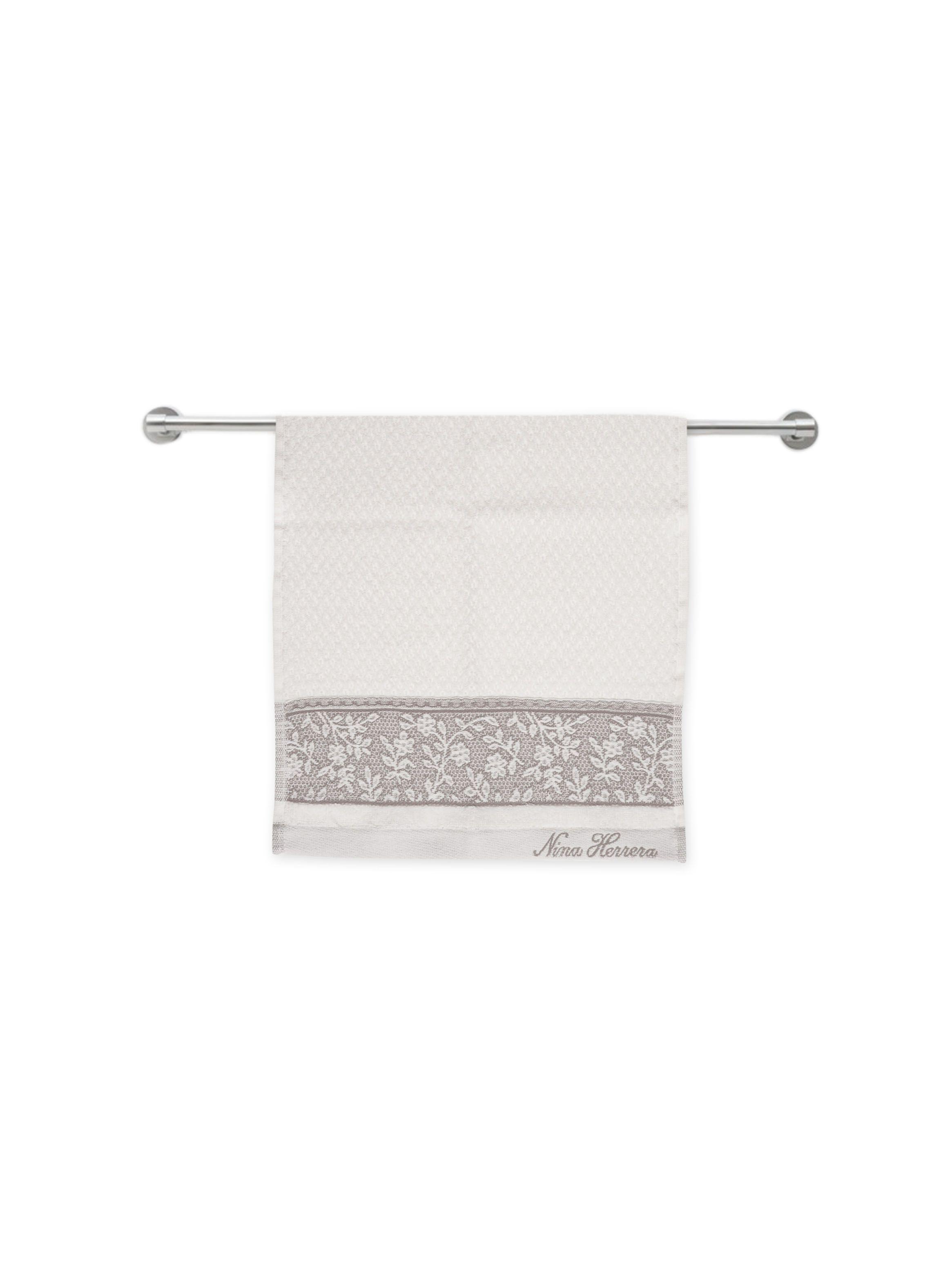 Juego de Toallas Lace Gris Nina Herrera-1