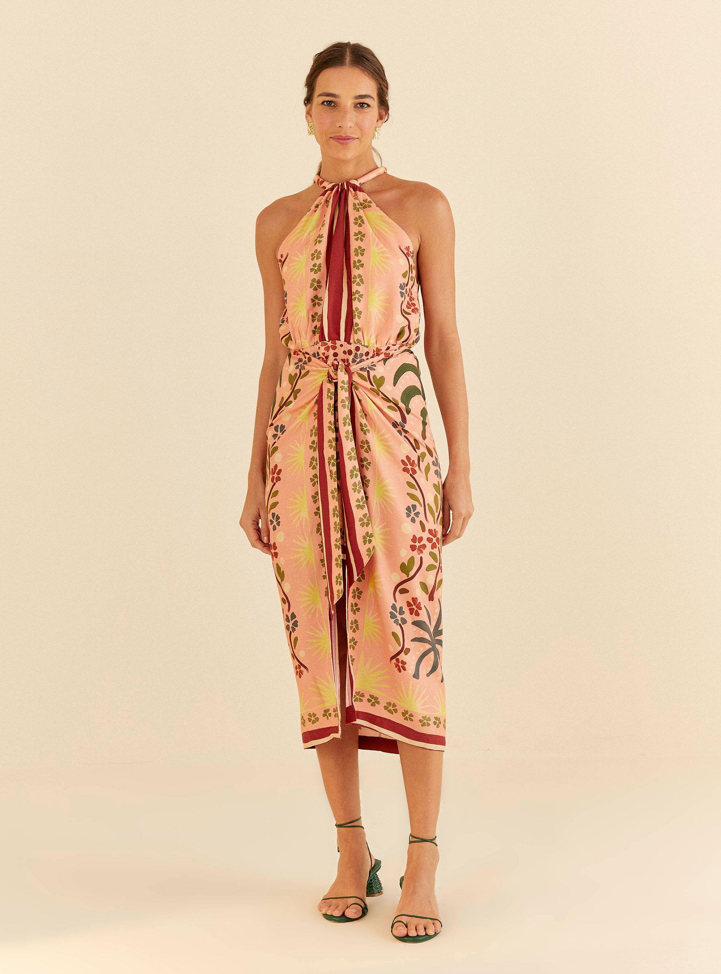 Vestido Midi Cuello Halter-0