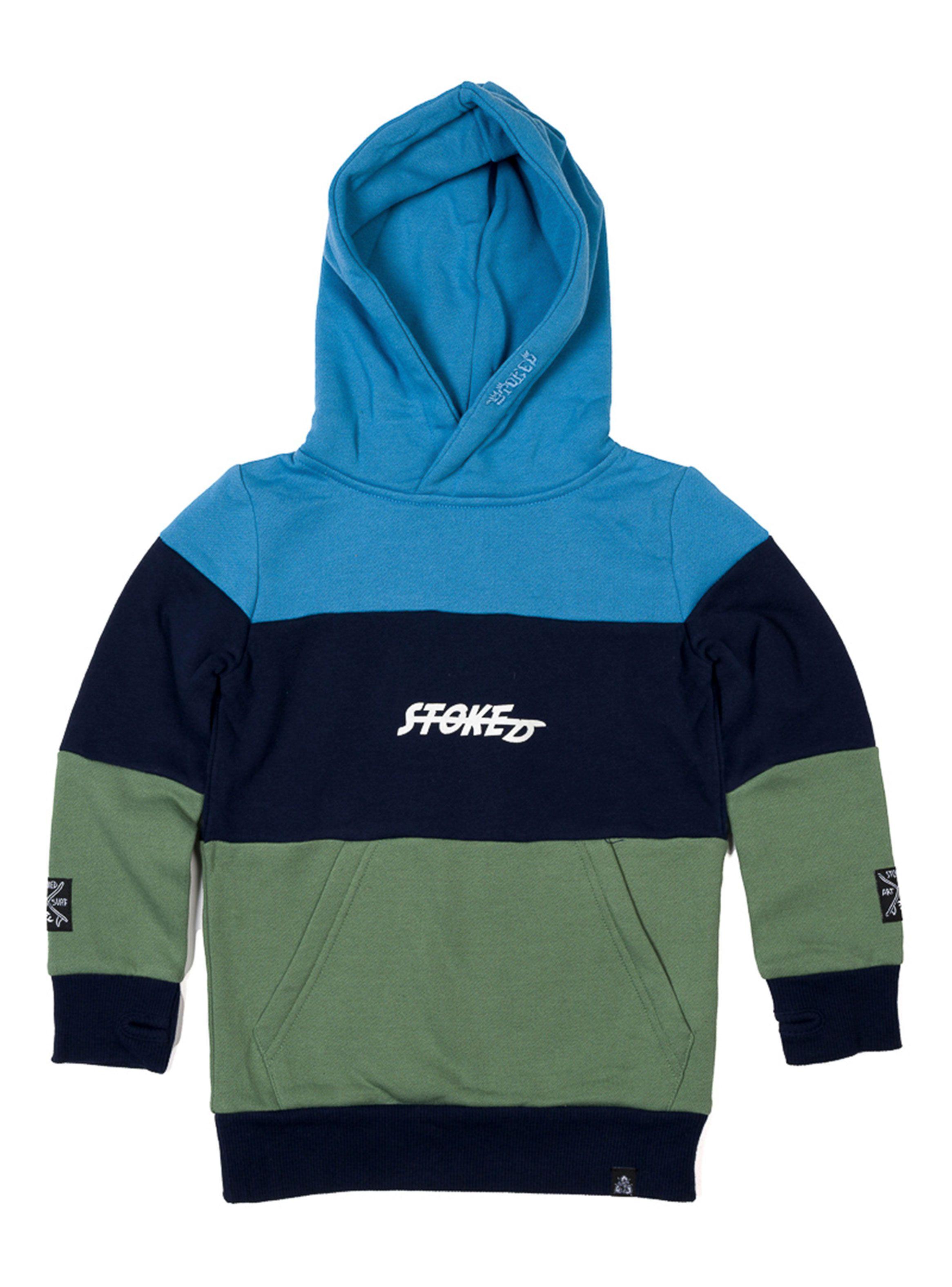 Polerón Manga Larga Canguro Niño Franjas-0