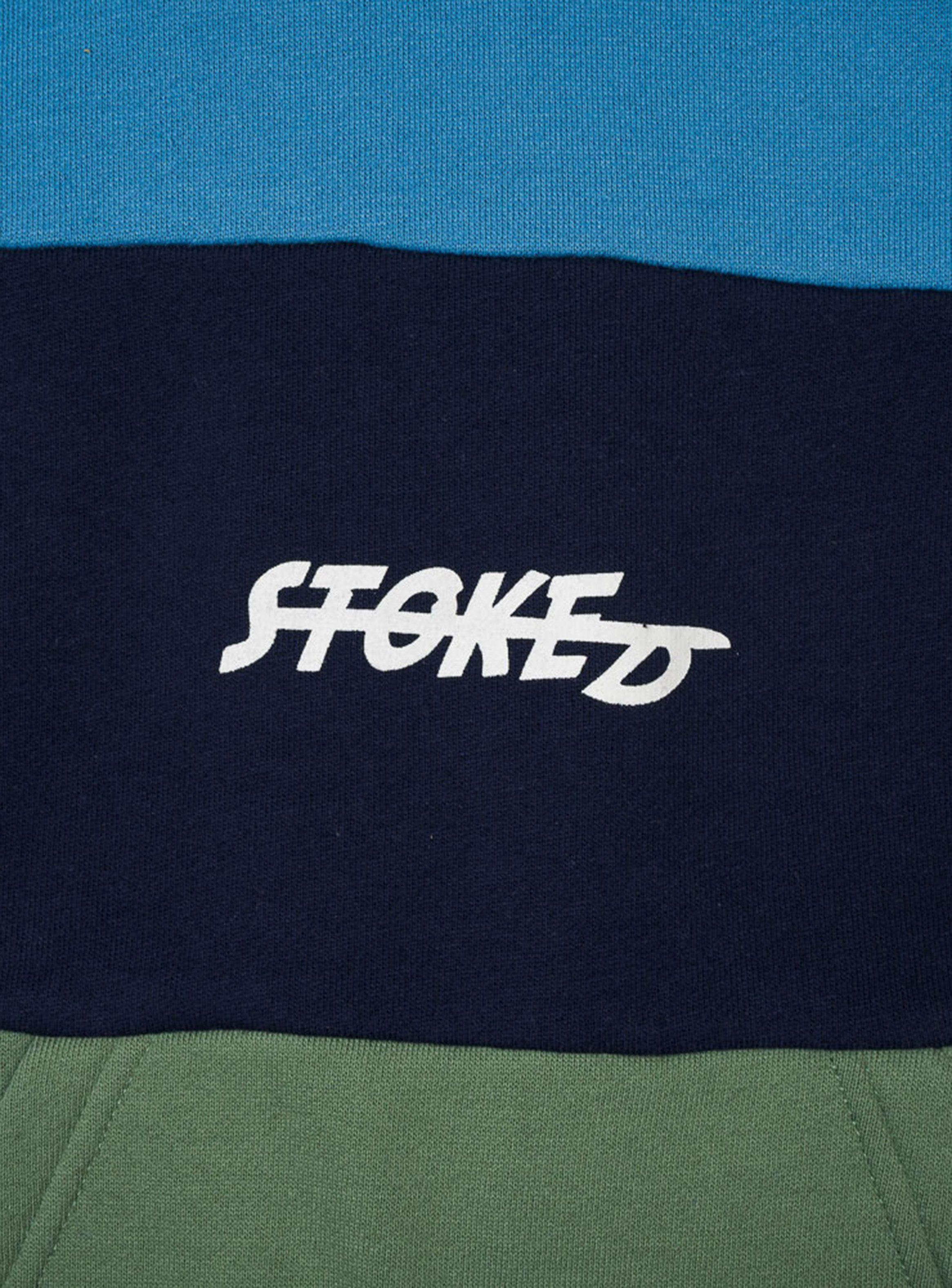 Polerón Manga Larga Canguro Niño Franjas-2