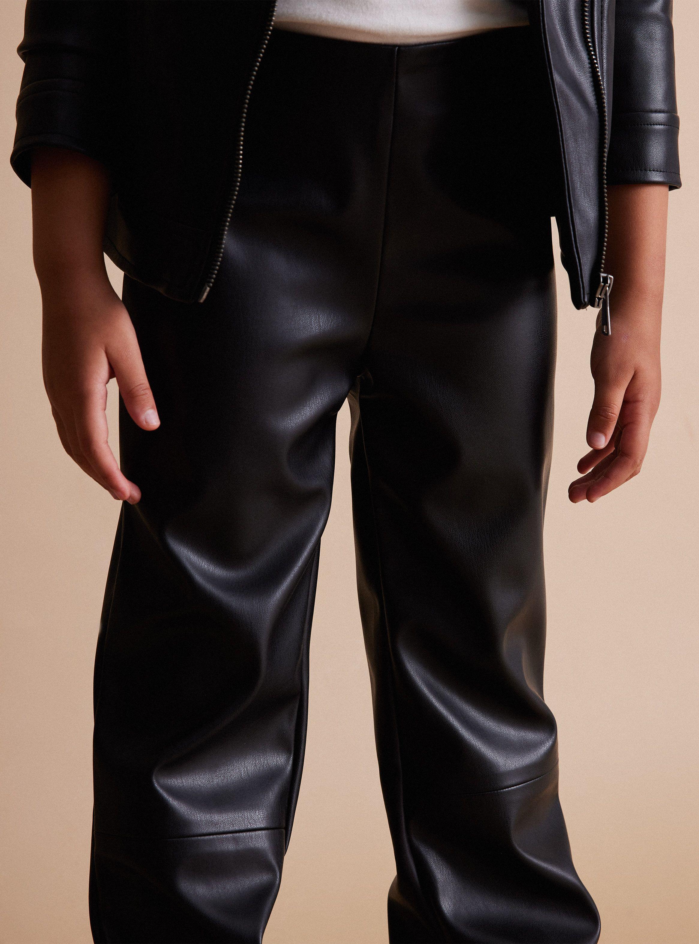 Pantalón Efecto Pu Flare-1