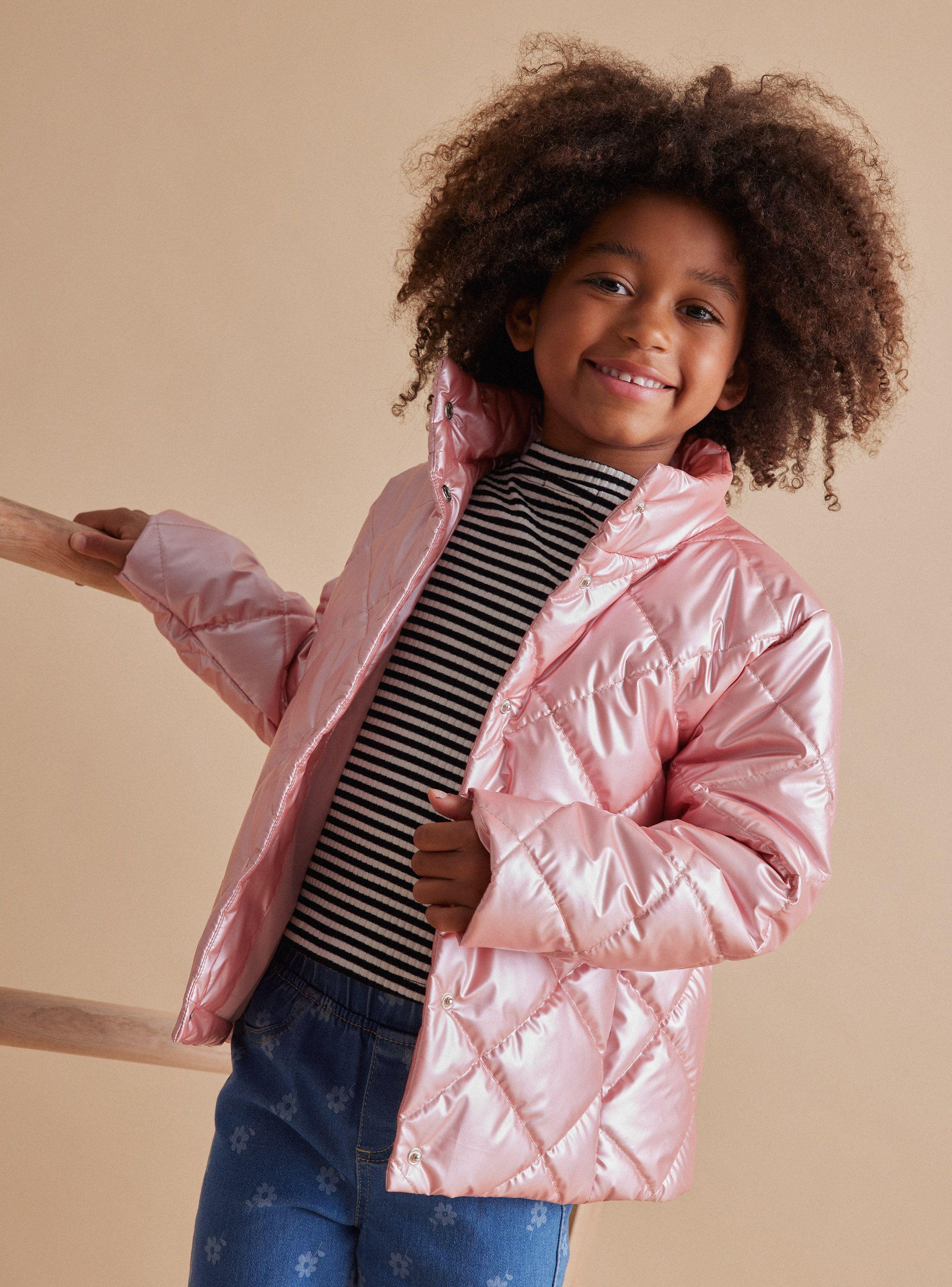 Parka Metalizada Abotonada-0