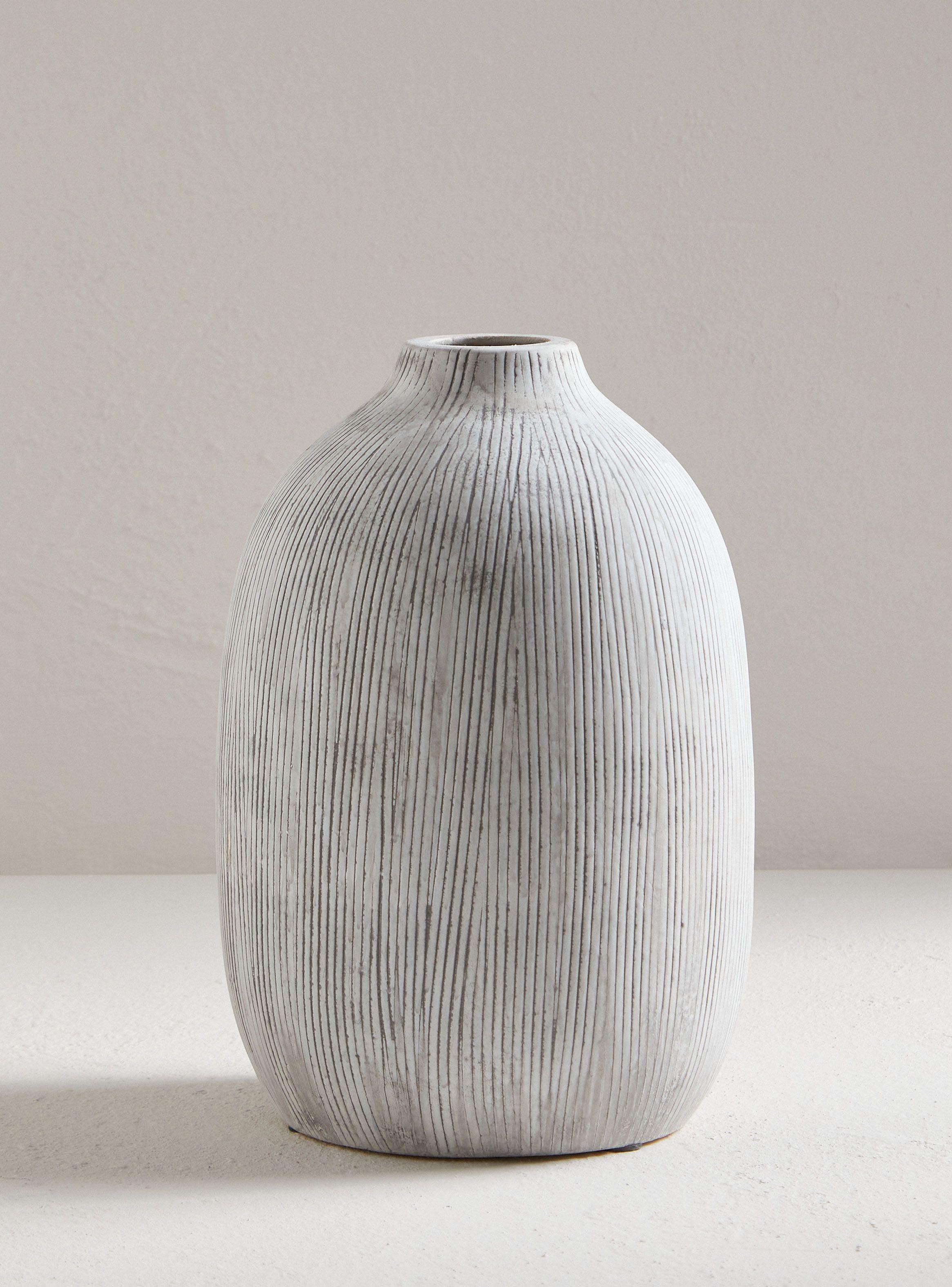 Jarrón Alaniz Home Deco Líneas 30 cm-0