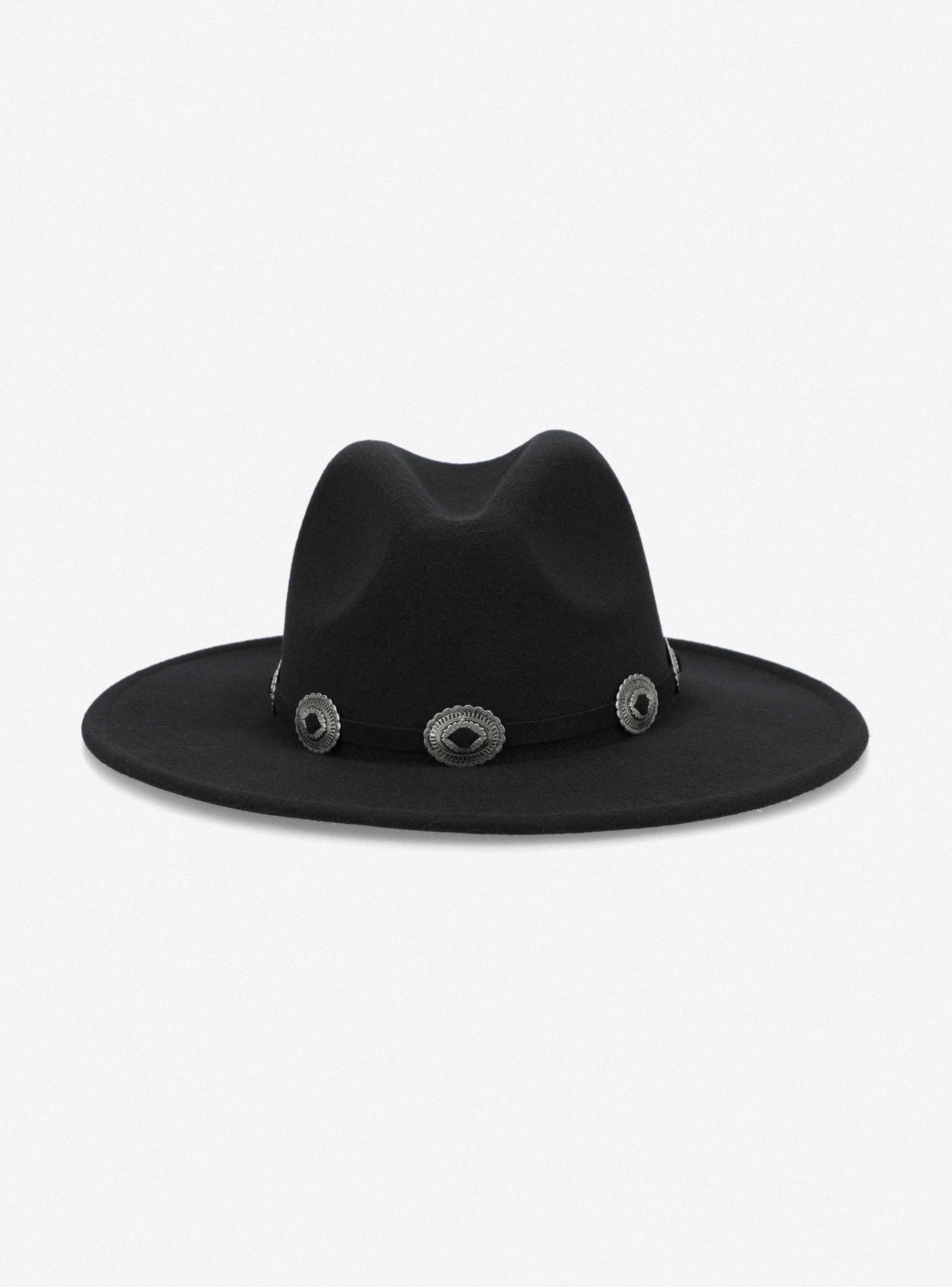 Sombrero Gorro Paño Metales-2