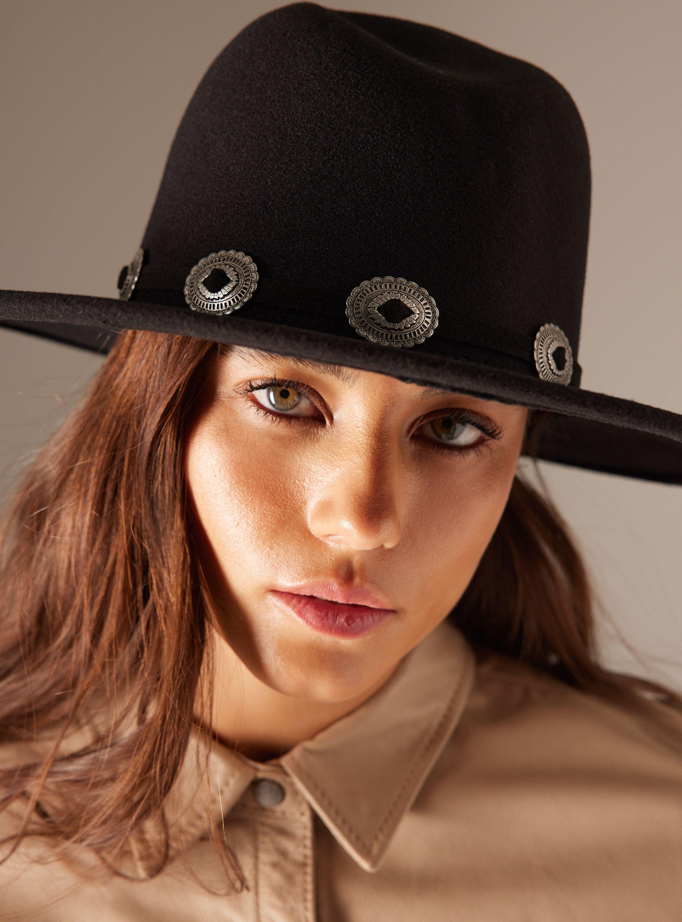 Sombrero Gorro Paño Metales-1