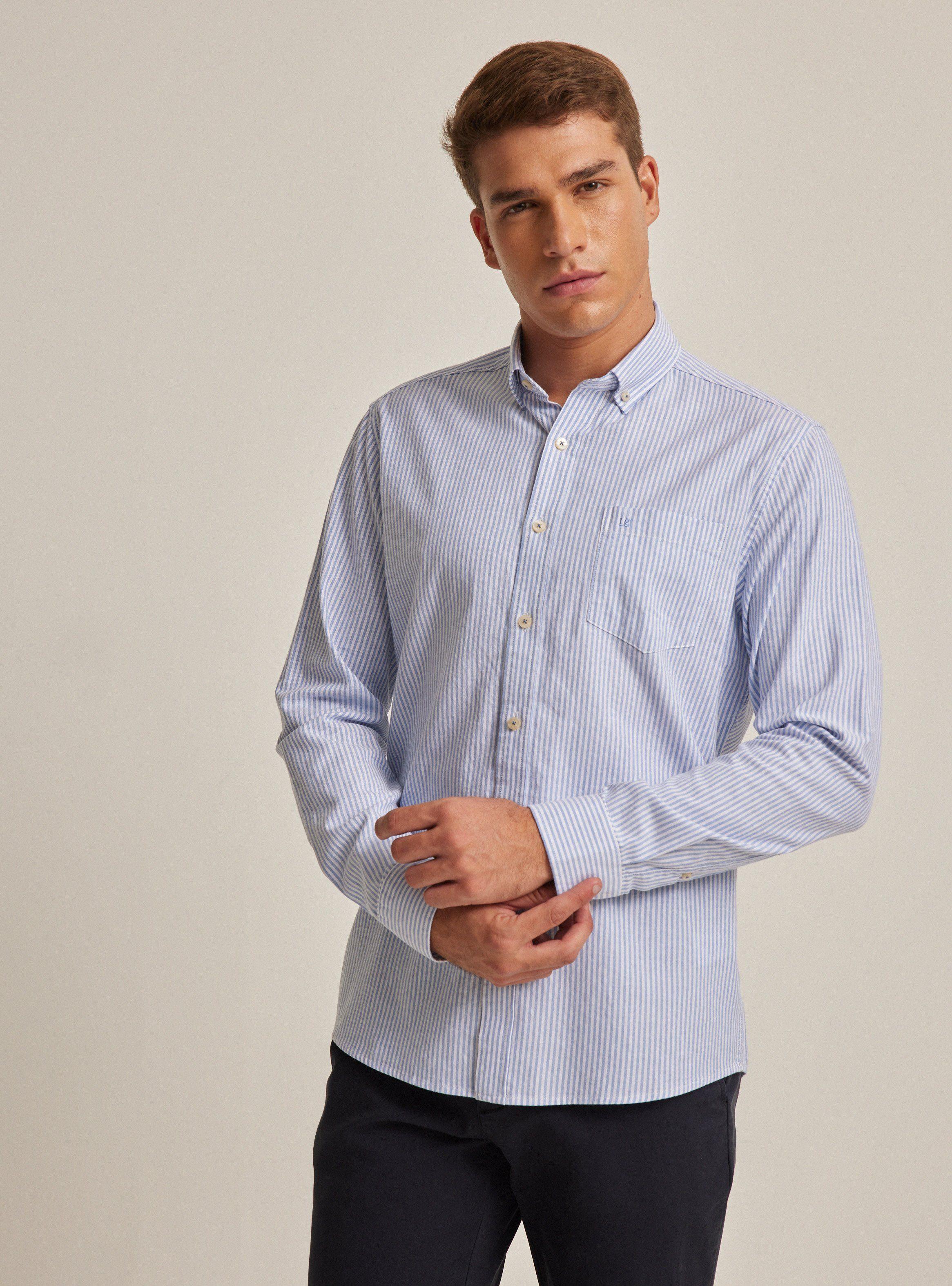 Camisa de Vestir Oxford Rayas-0