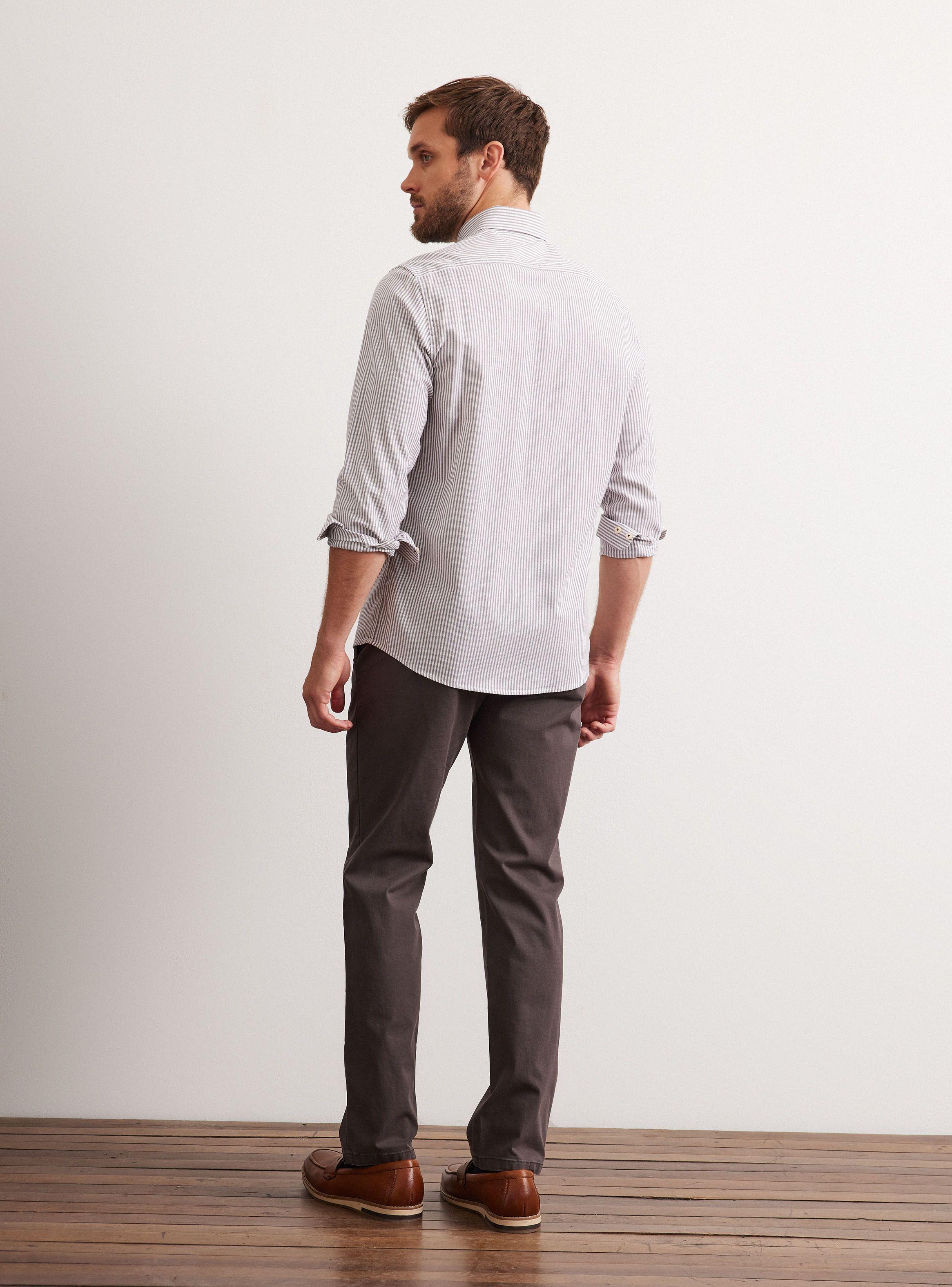 Camisa de Vestir Oxford Rayas-5
