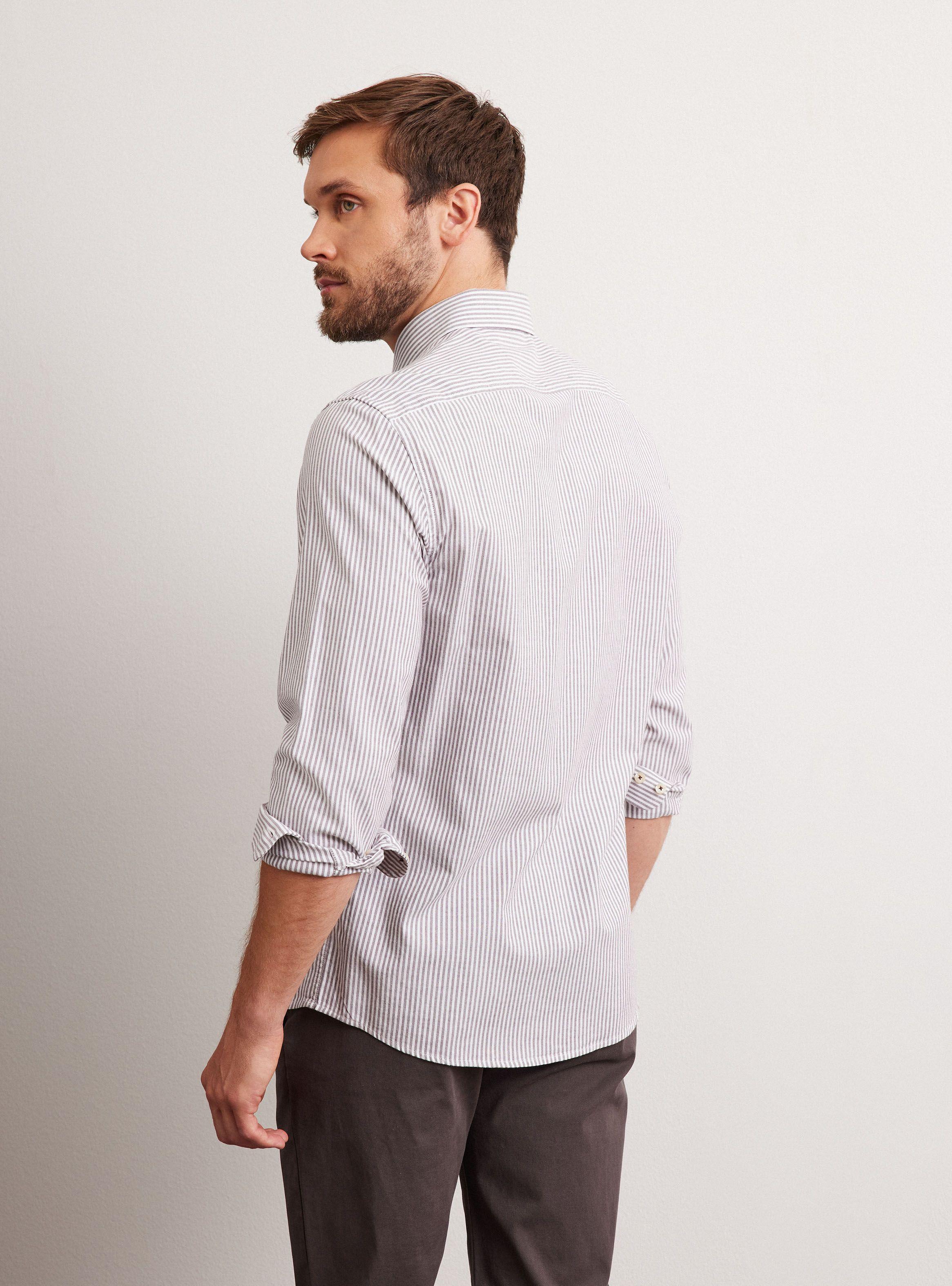 Camisa de Vestir Oxford Rayas-1