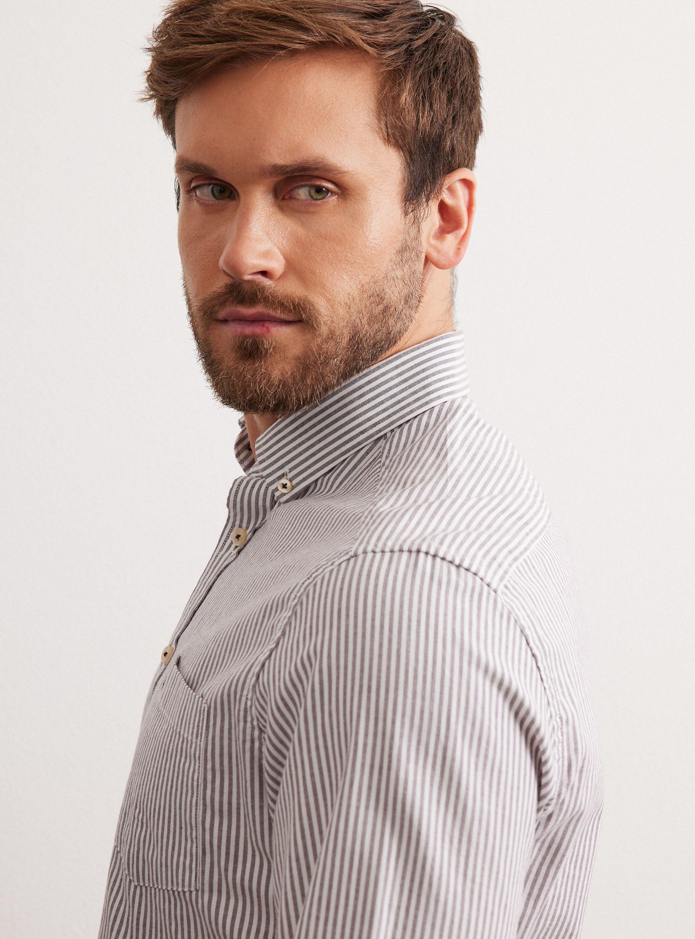 Camisa de Vestir Oxford Rayas-3