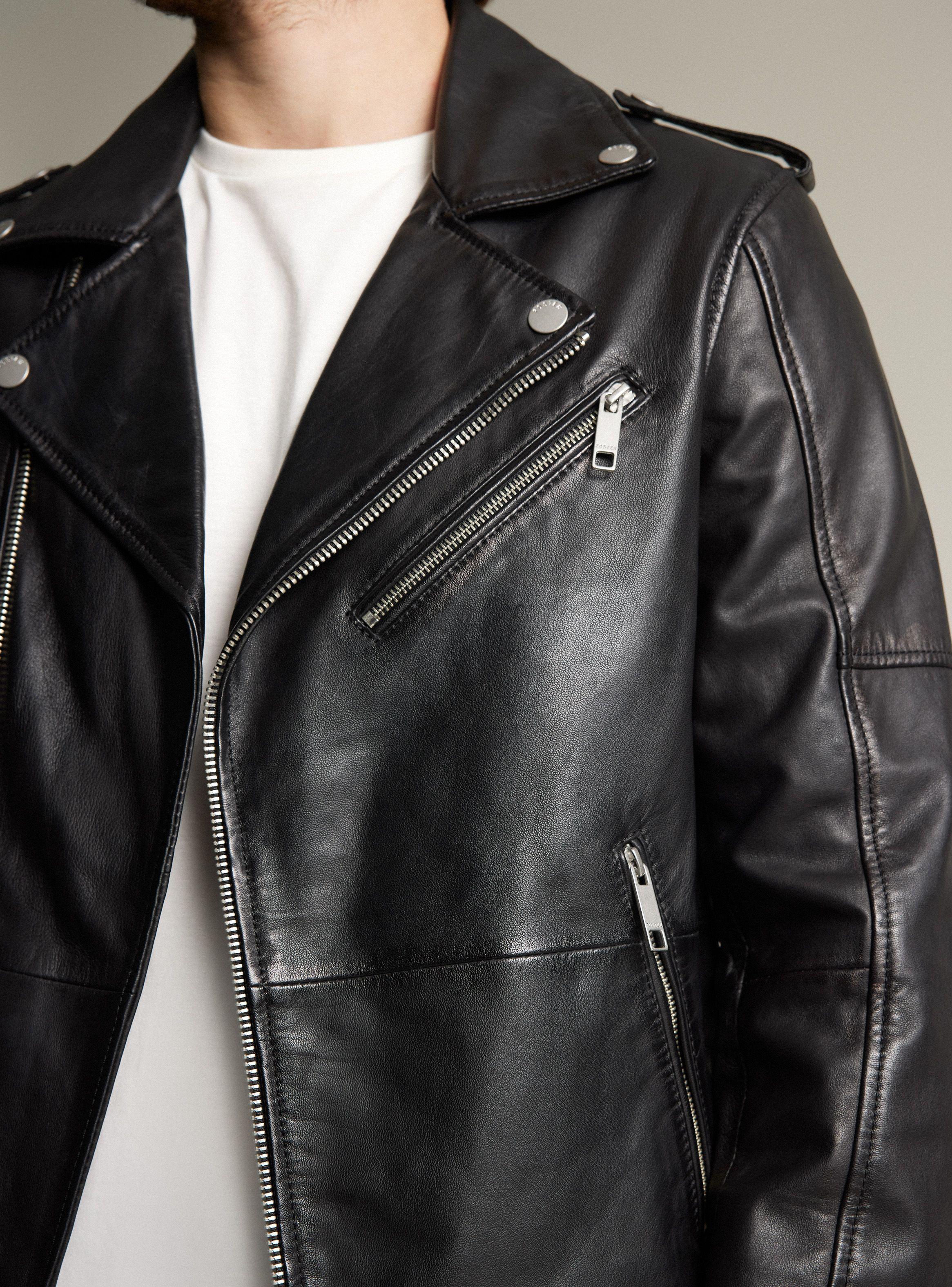 Chaqueta Modelo Biker Cuero-3