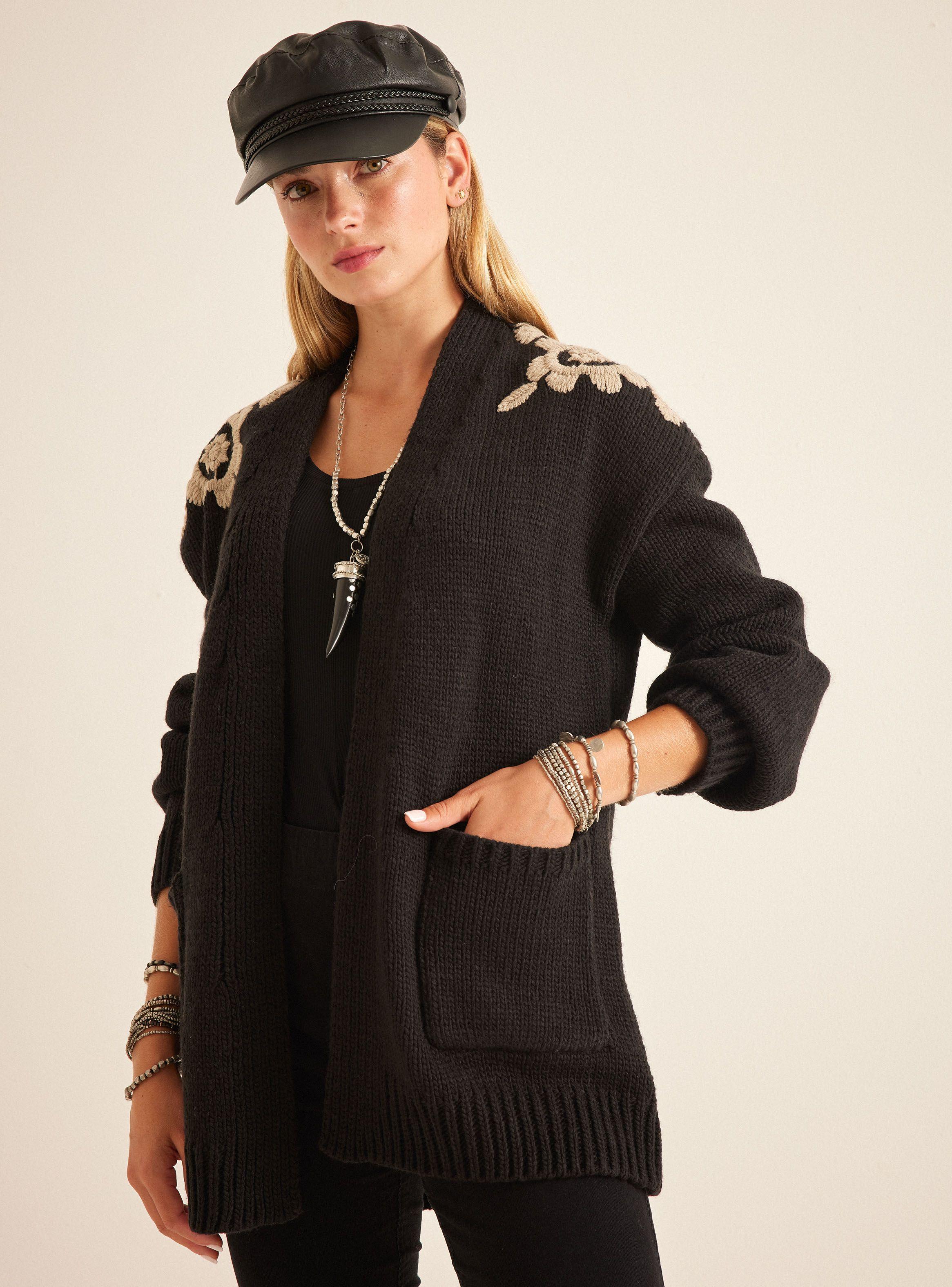 Chaleco con Aplicación de Bordados en Hombros-0