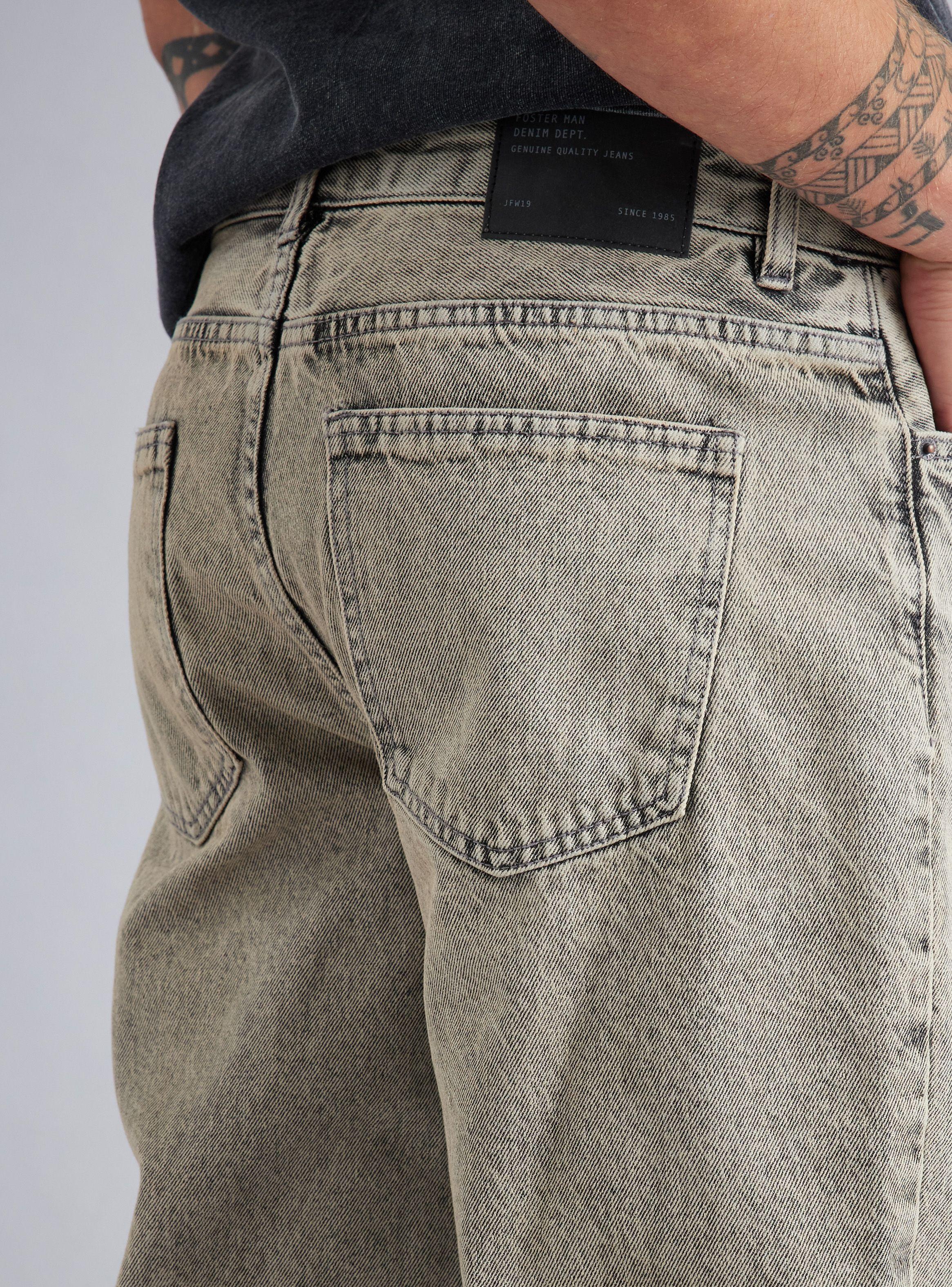 Jeans Slim Fit Tiro Medio Sobreteñido-3