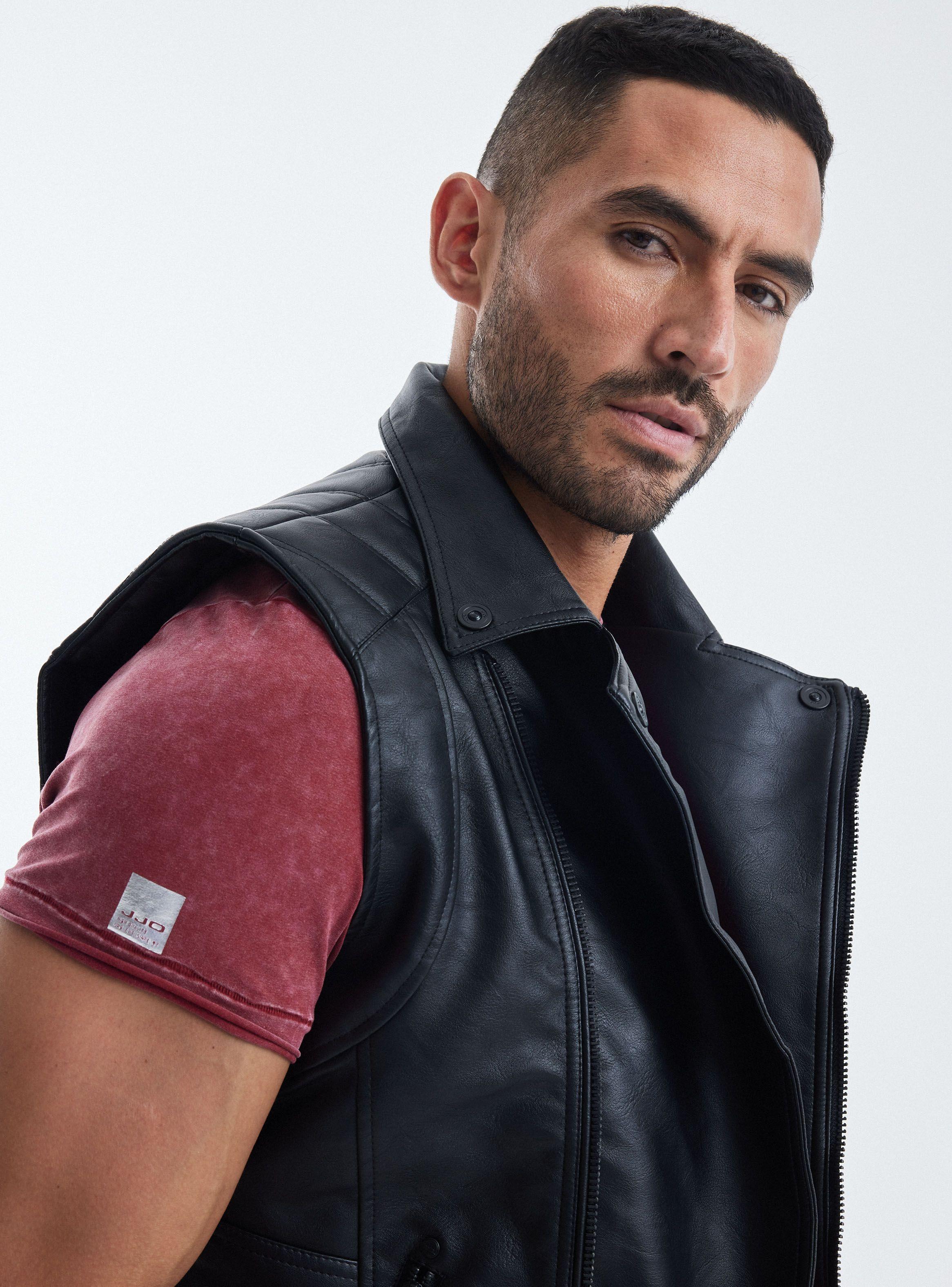 Chaqueta Biker Sin Mangas Cierre Cruzado-2