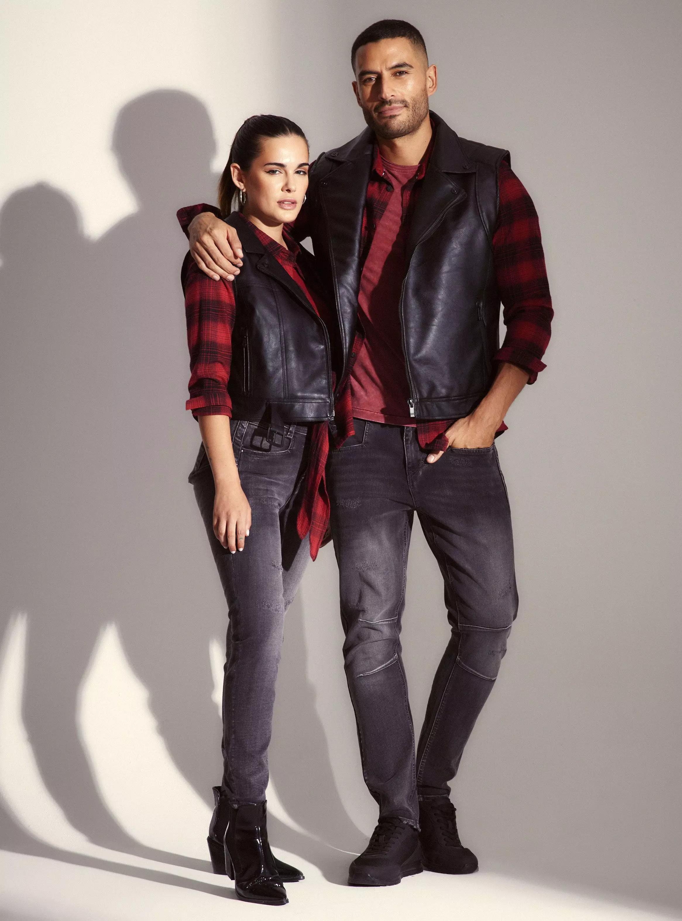 Chaqueta Biker Sin Mangas Cierre Cruzado-6