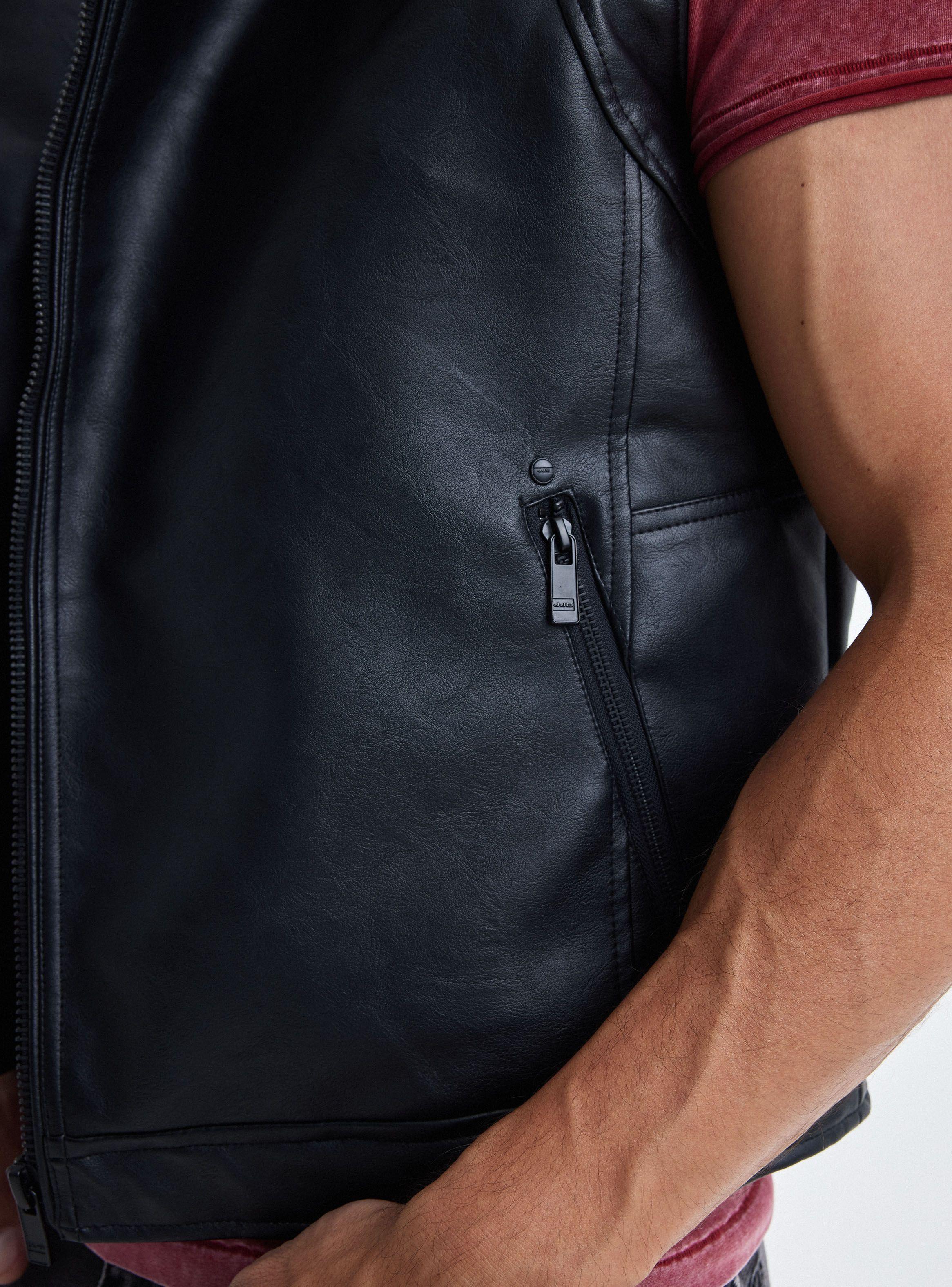 Chaqueta Biker Sin Mangas Cierre Cruzado-3