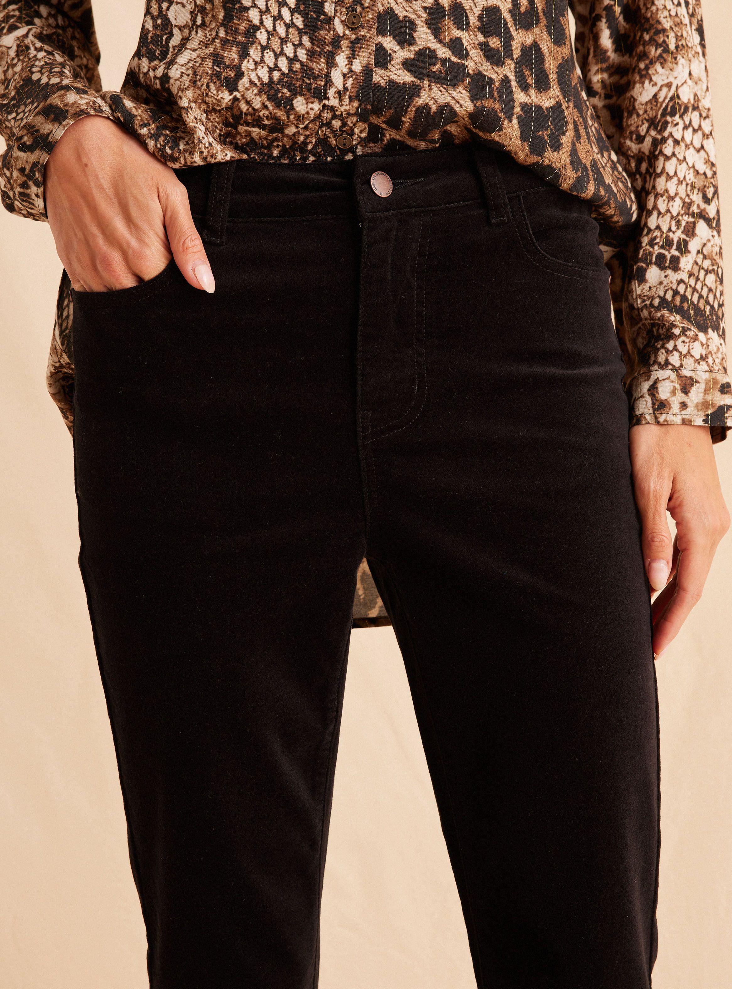 Pantalón Pana Bootcut Corte Alto-2