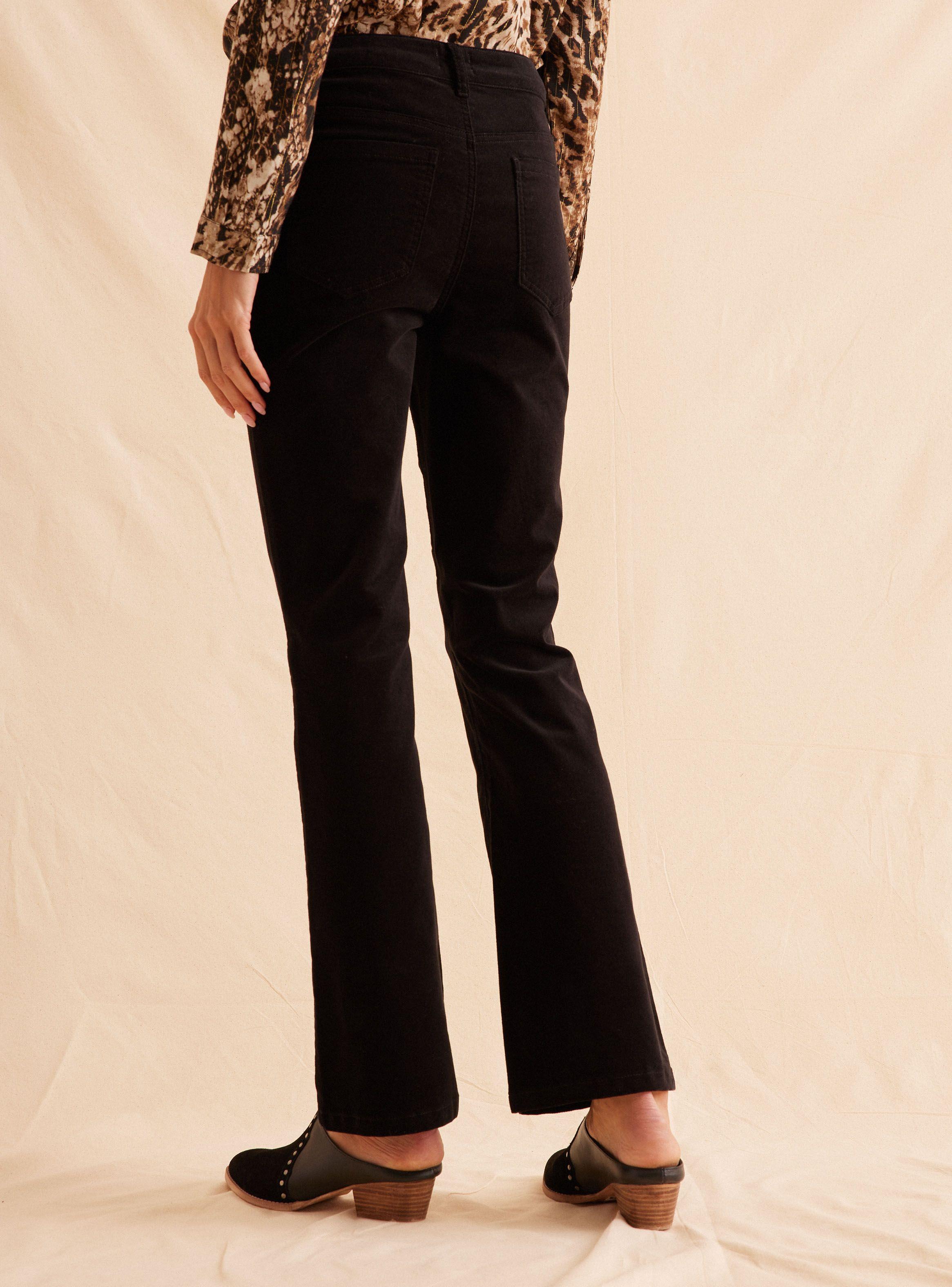 Pantalón Pana Bootcut Corte Alto-1