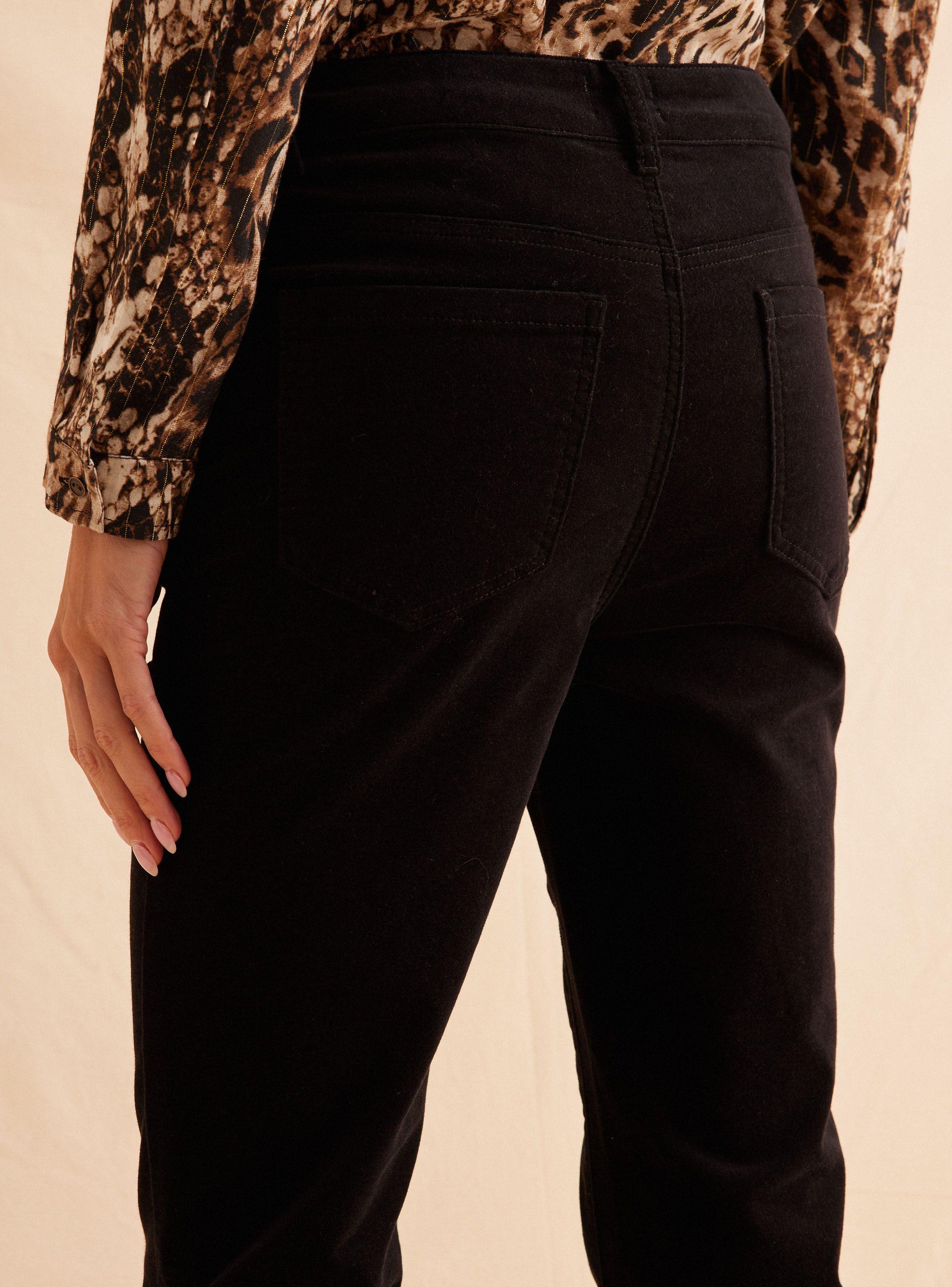 Pantalón Pana Bootcut Corte Alto-3