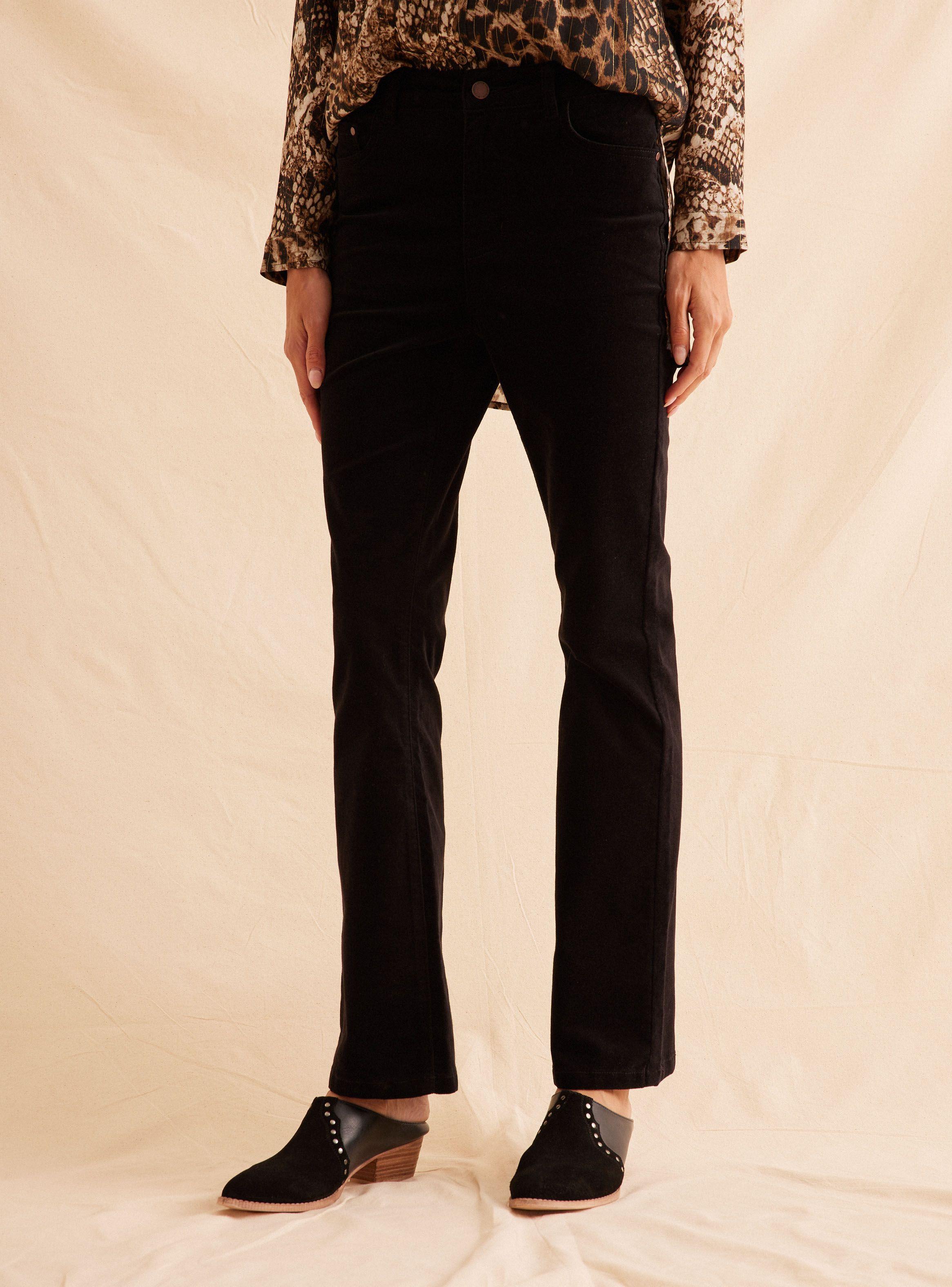 Pantalón Pana Bootcut Corte Alto-0