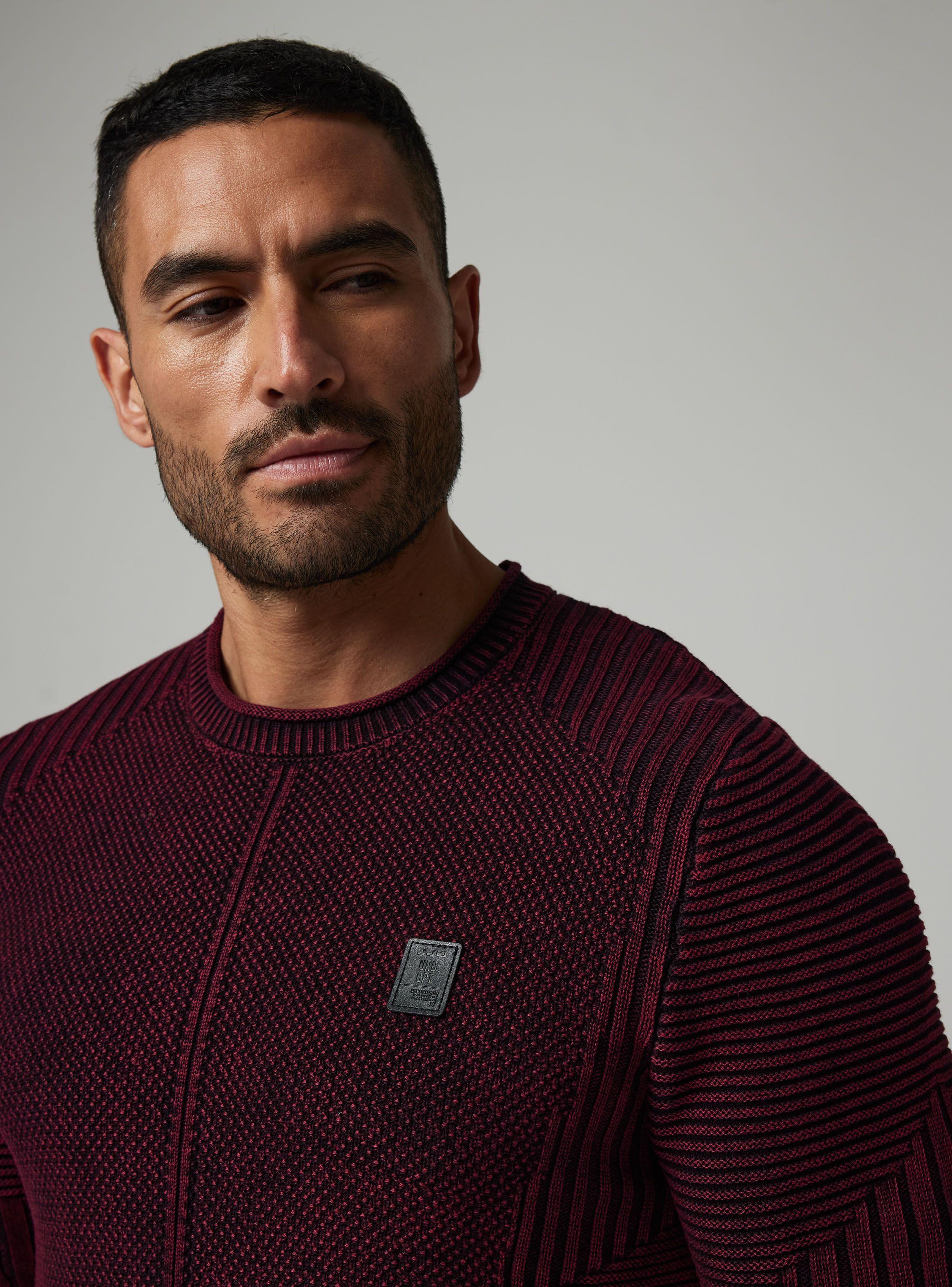 Sweater Multi Punto Lavado Bicolor-2