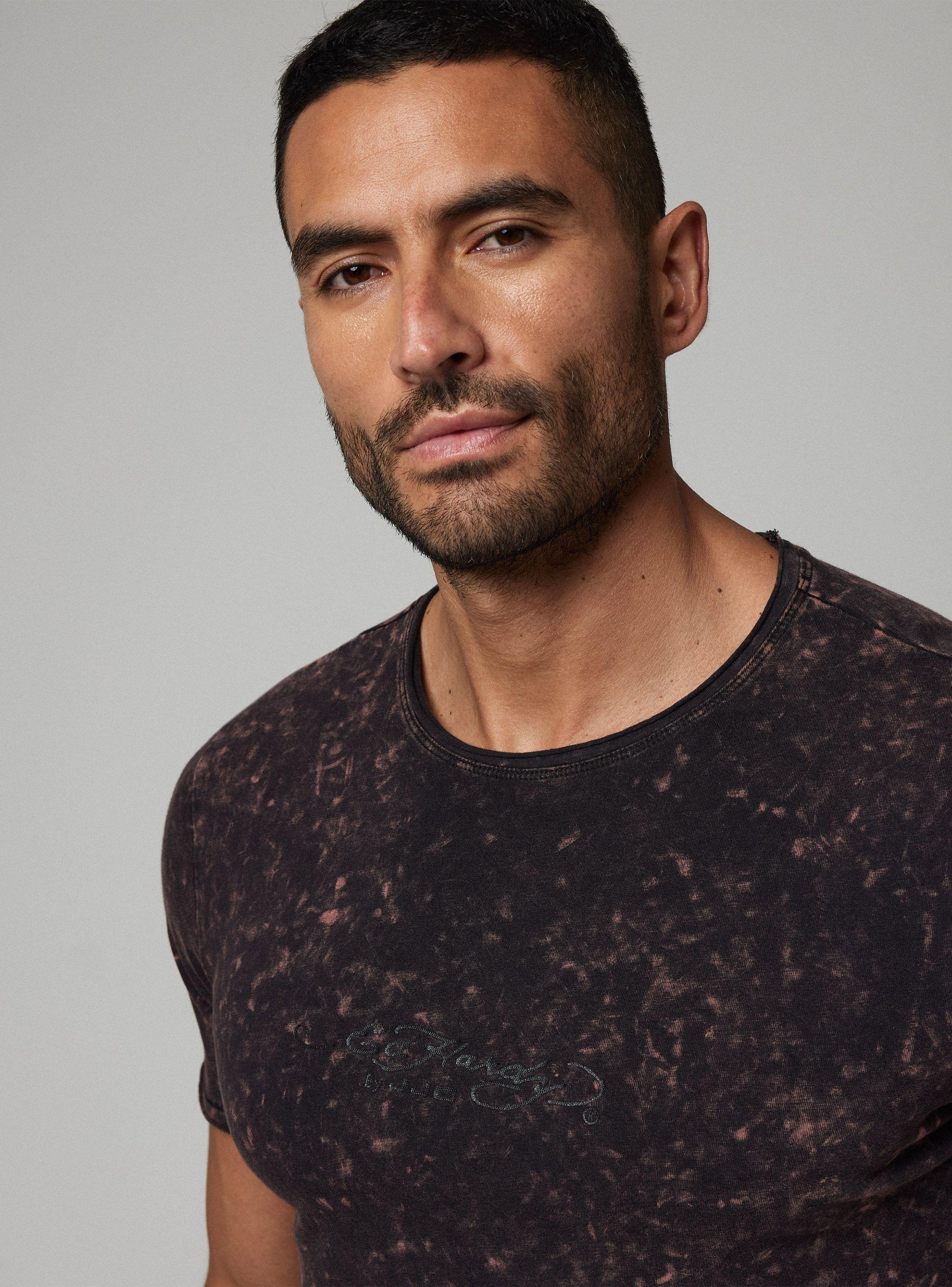 Polera Ed Hardy Acid Wash Bicolor-2