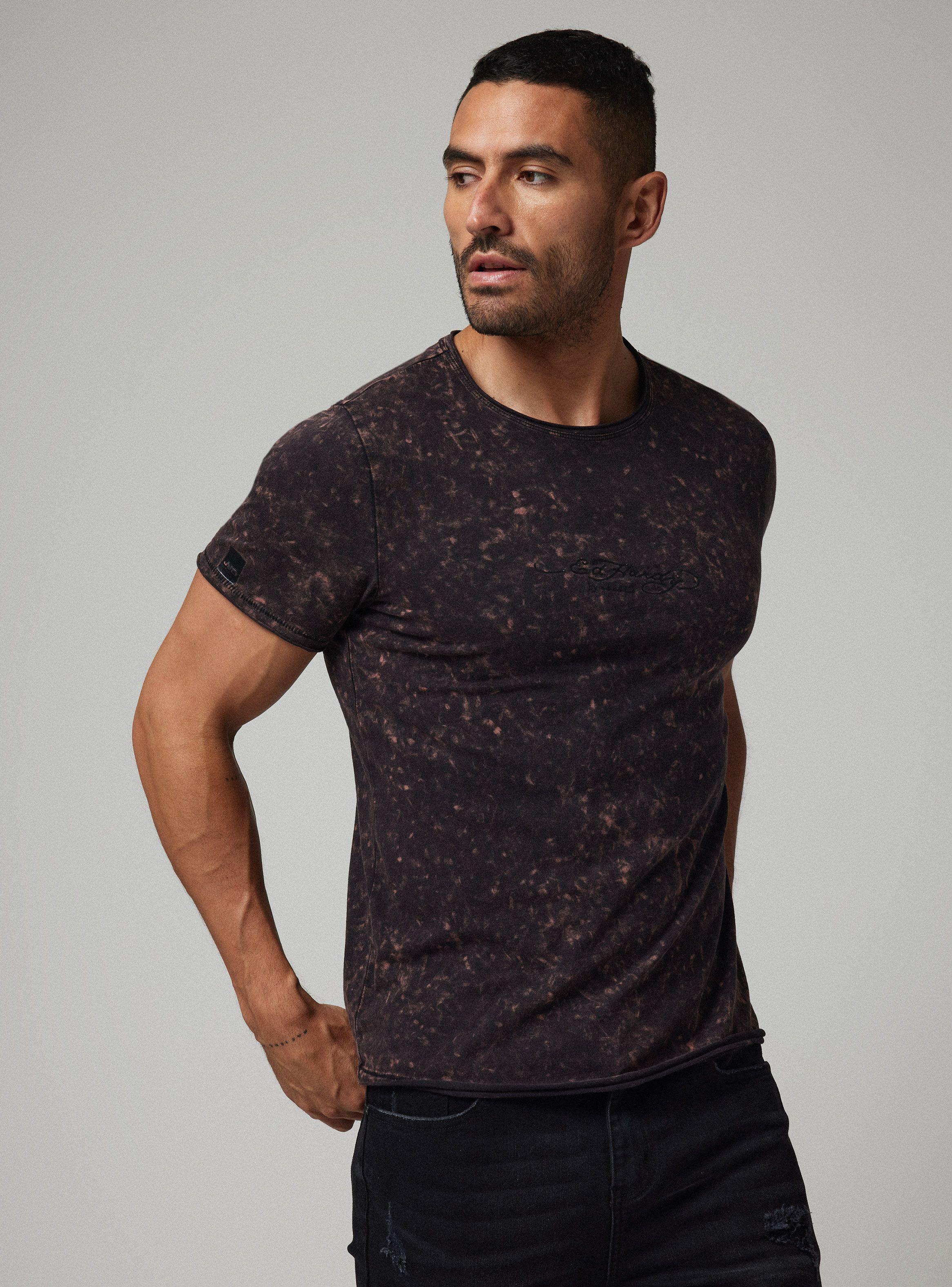 Polera Ed Hardy Acid Wash Bicolor-0