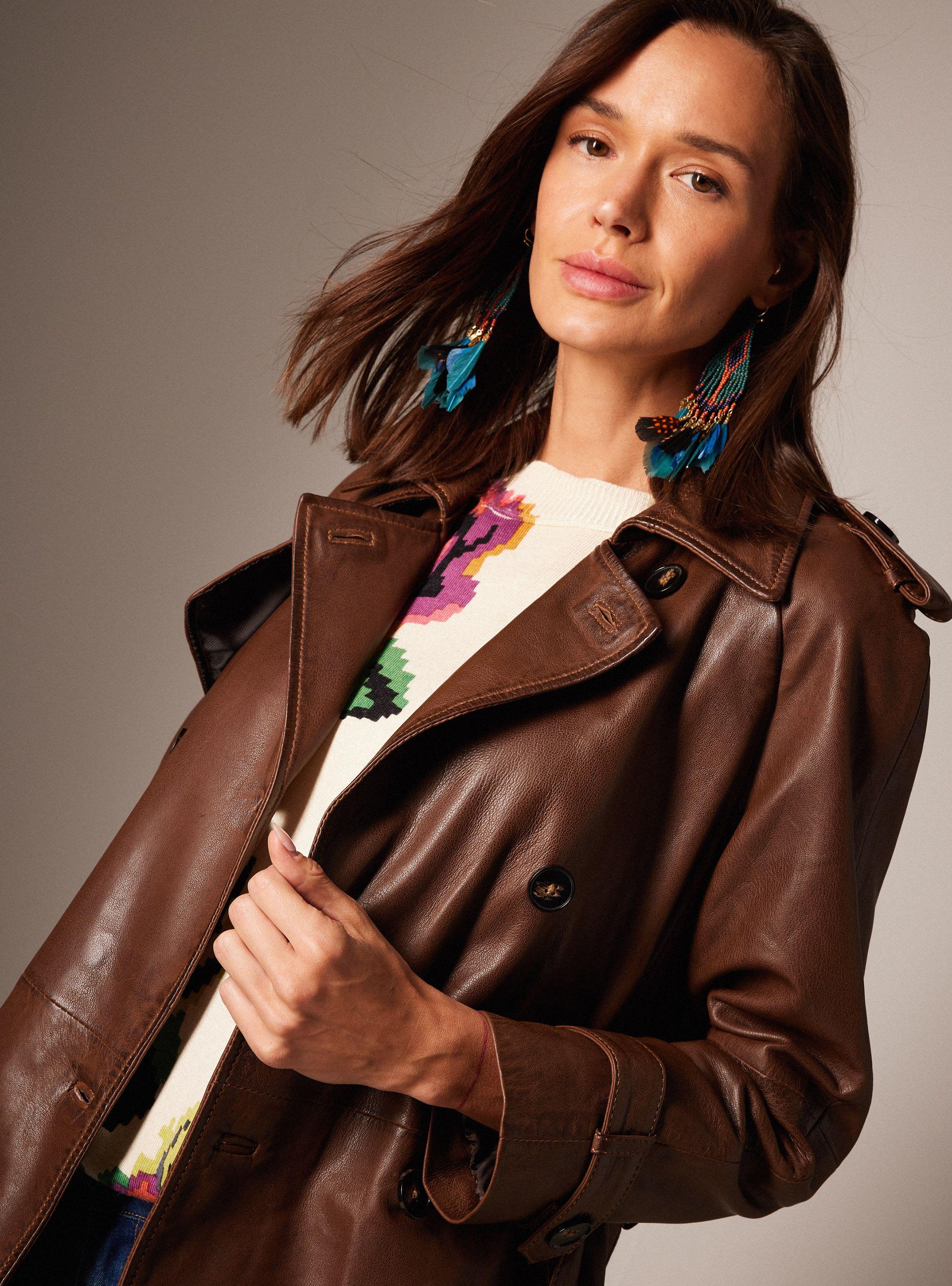 Chaqueta Desgastado Cuero-1