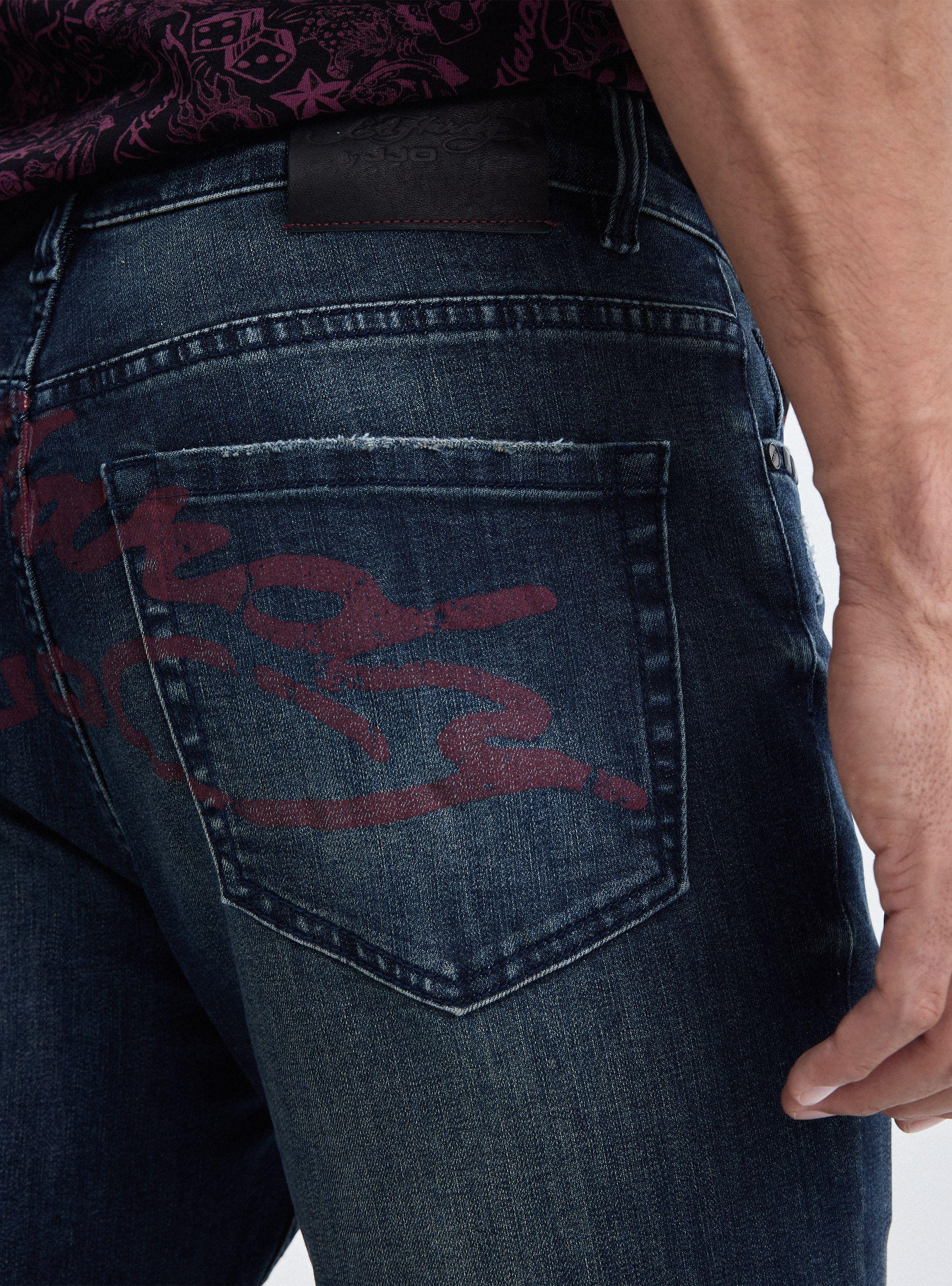 Jeans Ed Hardy  Estampado Trasero-3