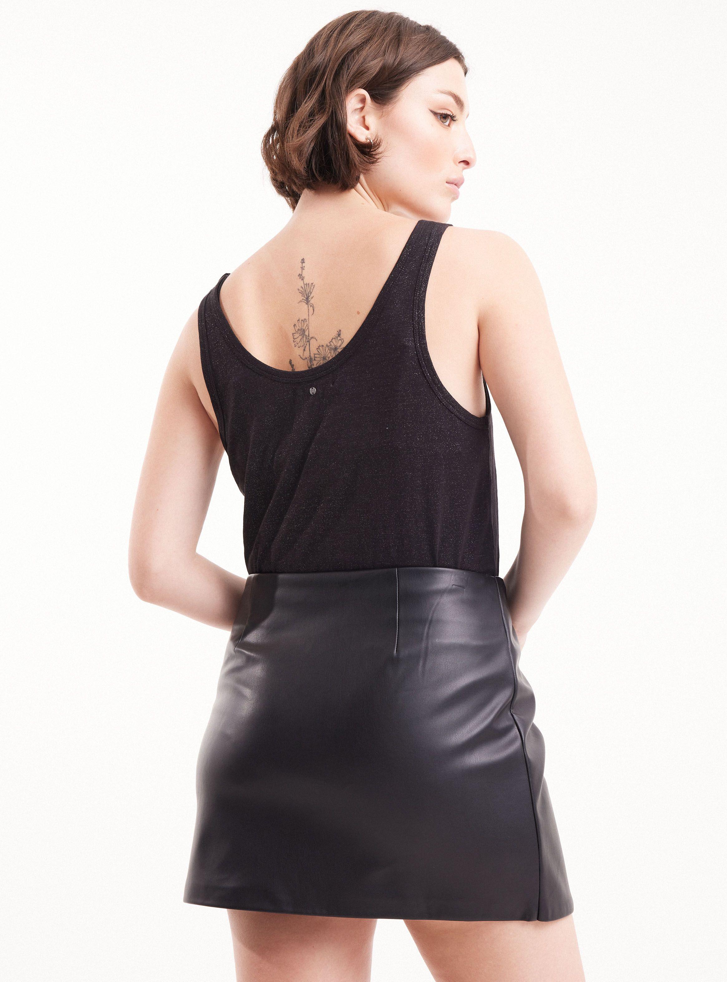 Falda Mini Con Hebillas-1