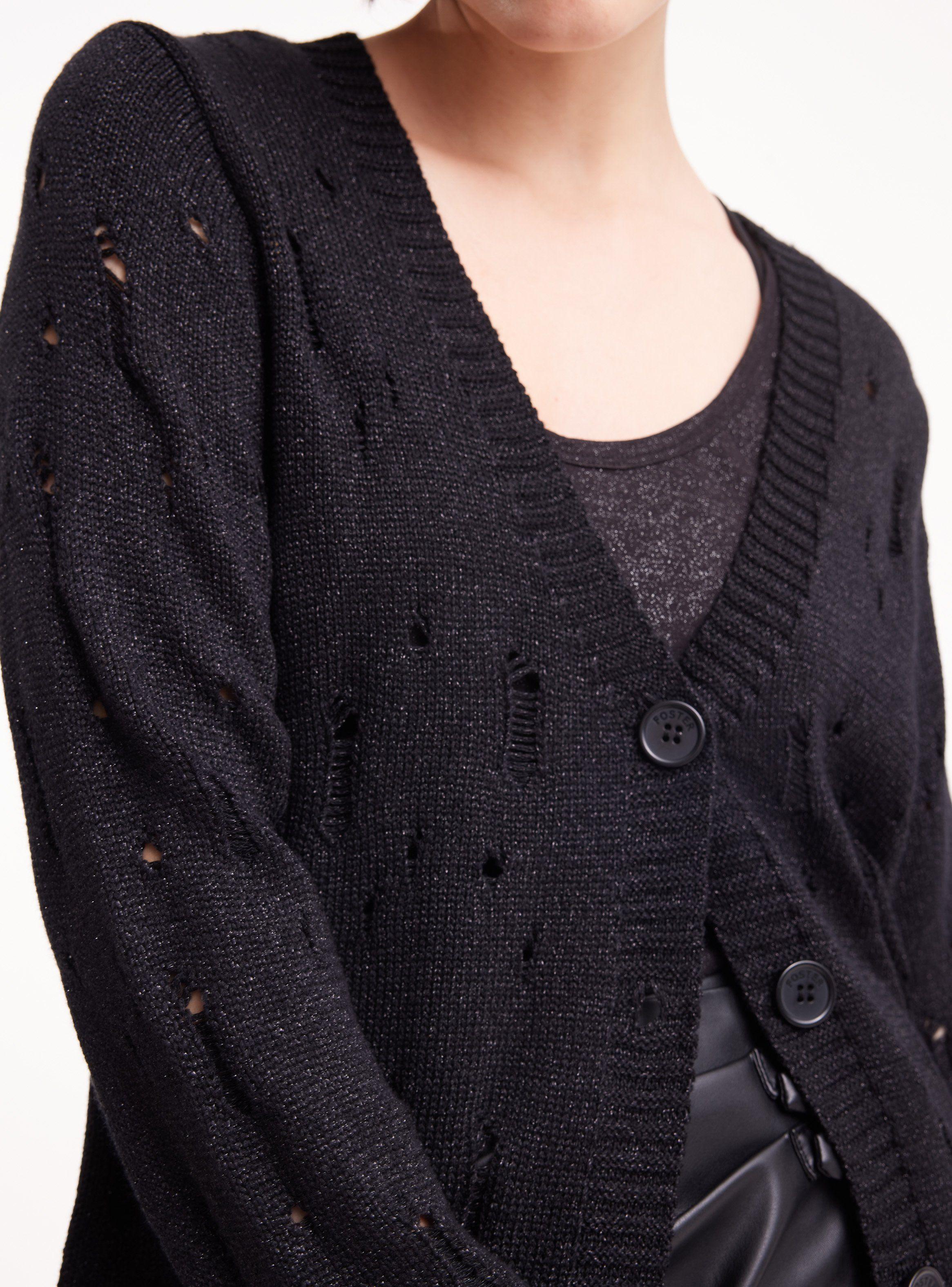 Chaleco Lurex Con Roturas-3