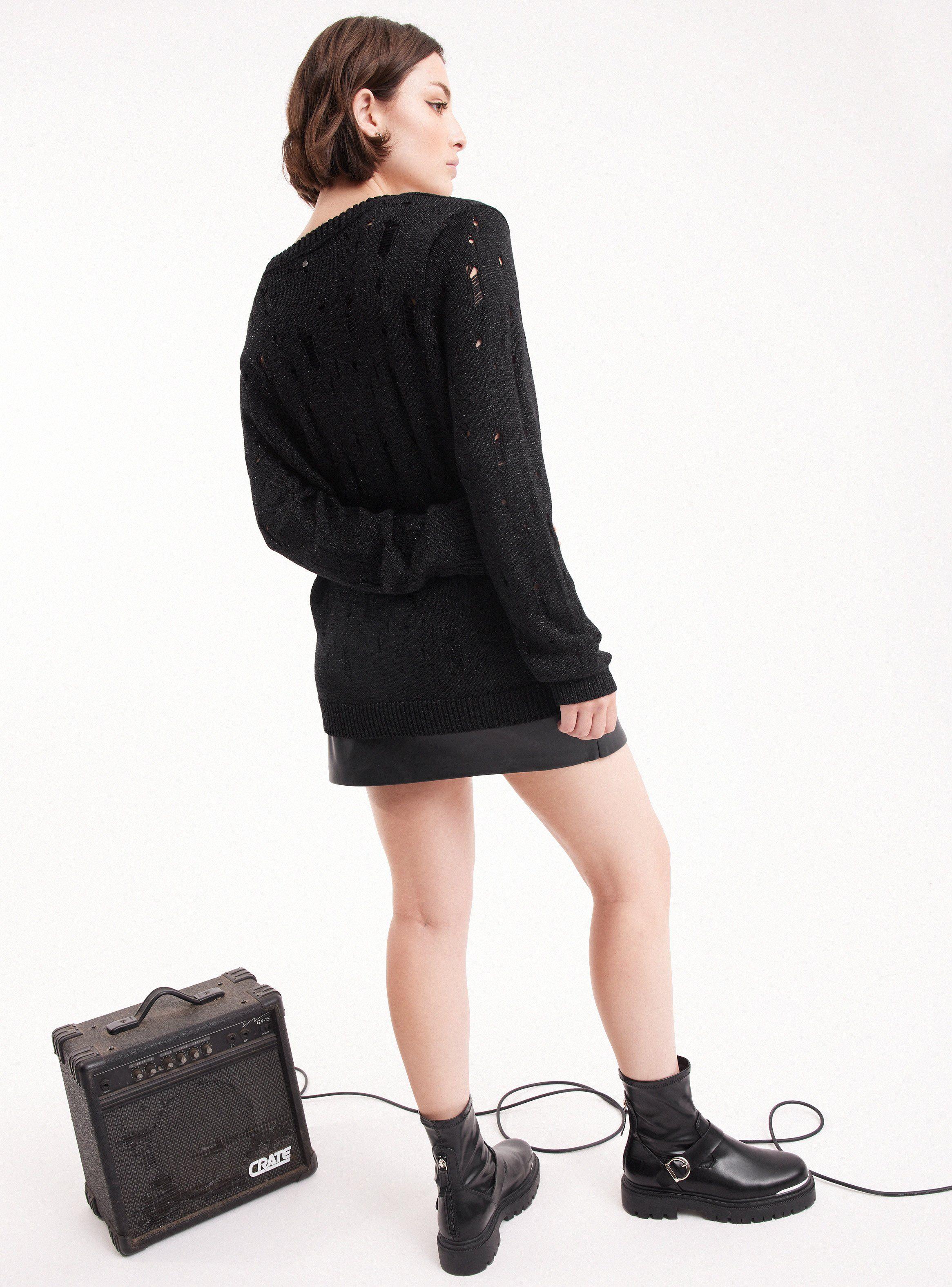 Chaleco Lurex Con Roturas-5