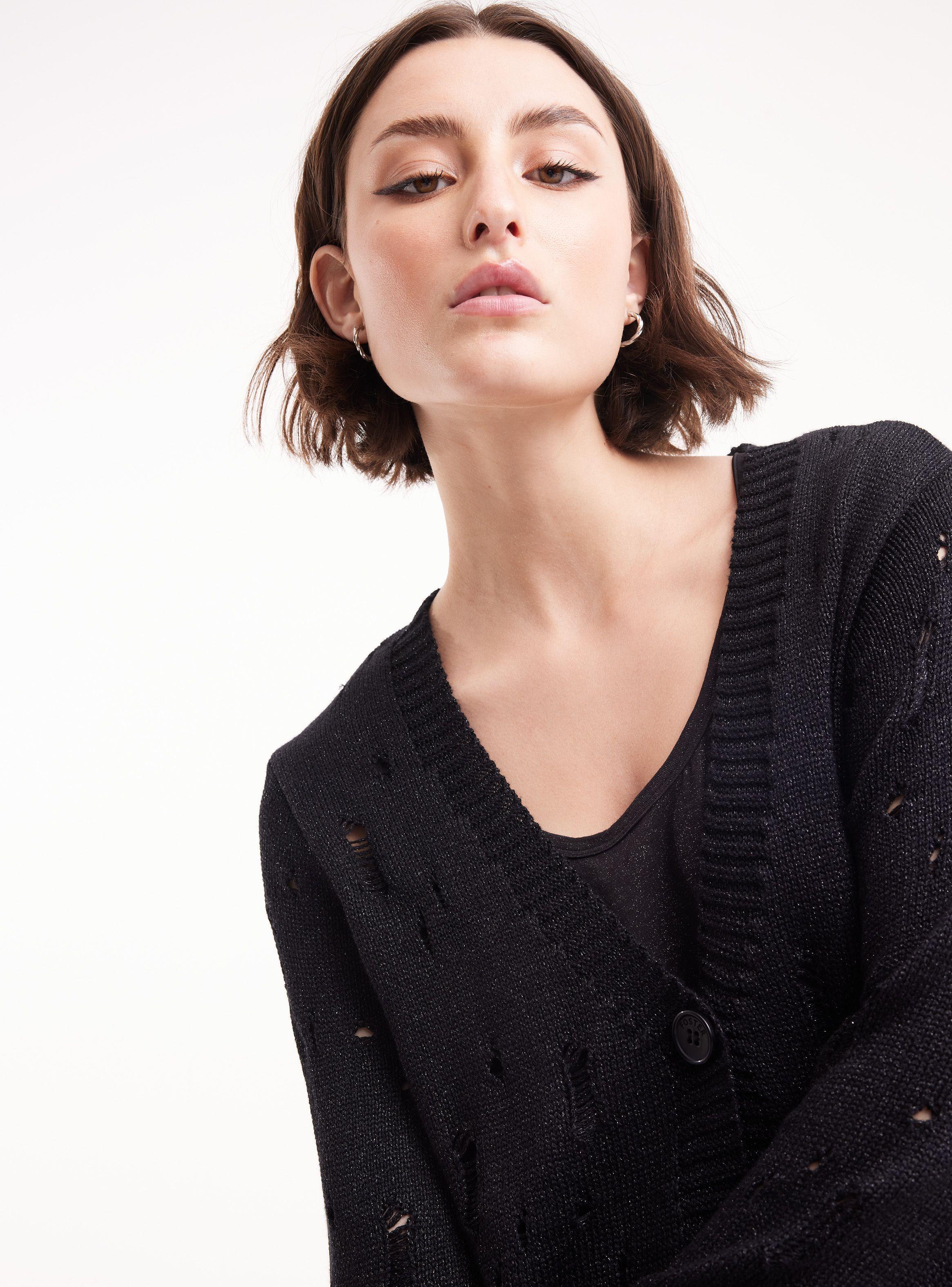 Chaleco Lurex Con Roturas-2