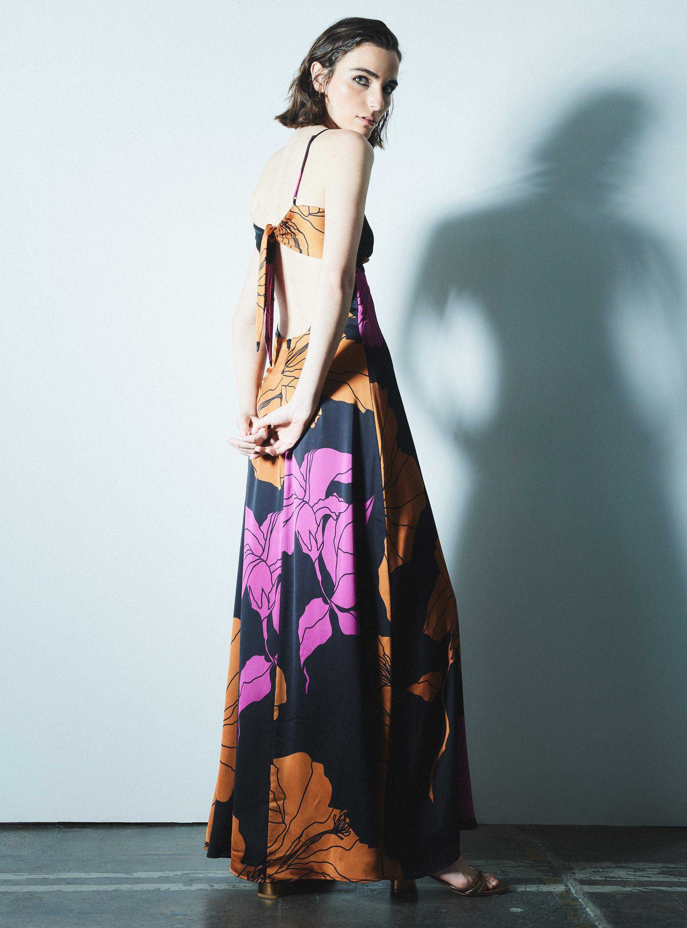 Vestido de Fiesta Cut Out Fruncido-5