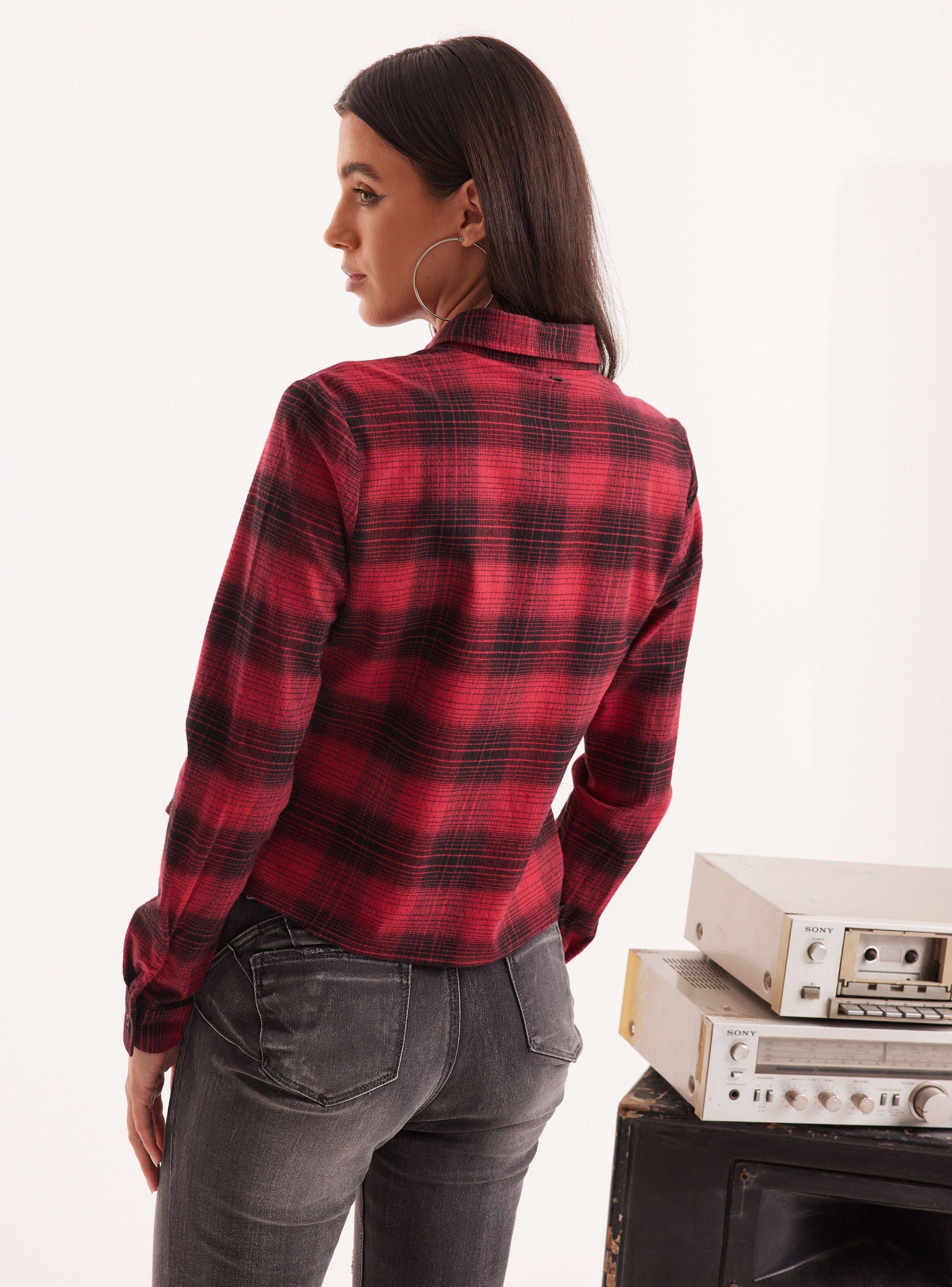 Blusa Escocesa con Botones-1