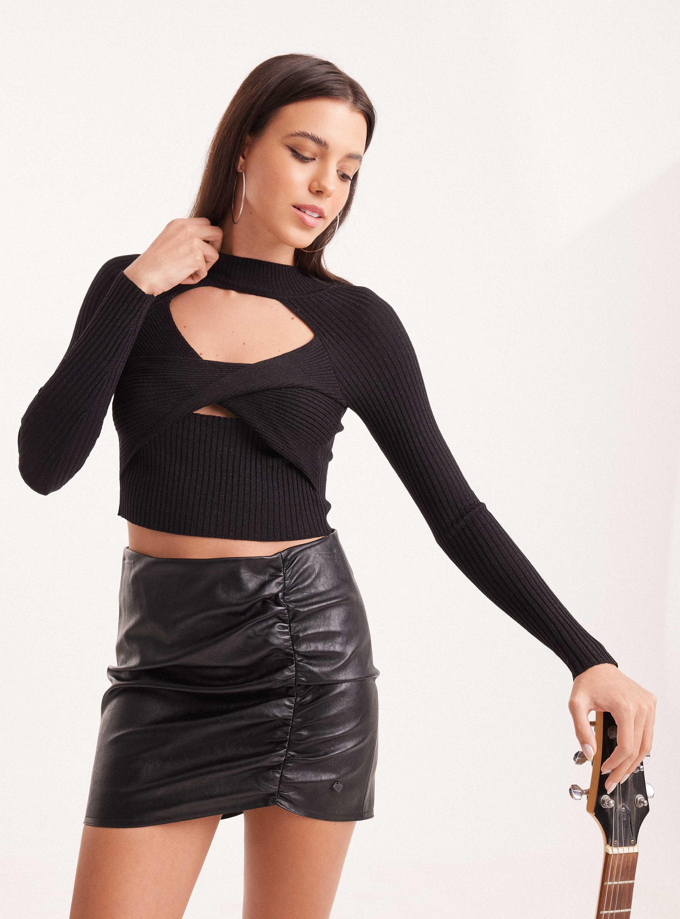 Sweater Cutout Pecho Cruzado-0