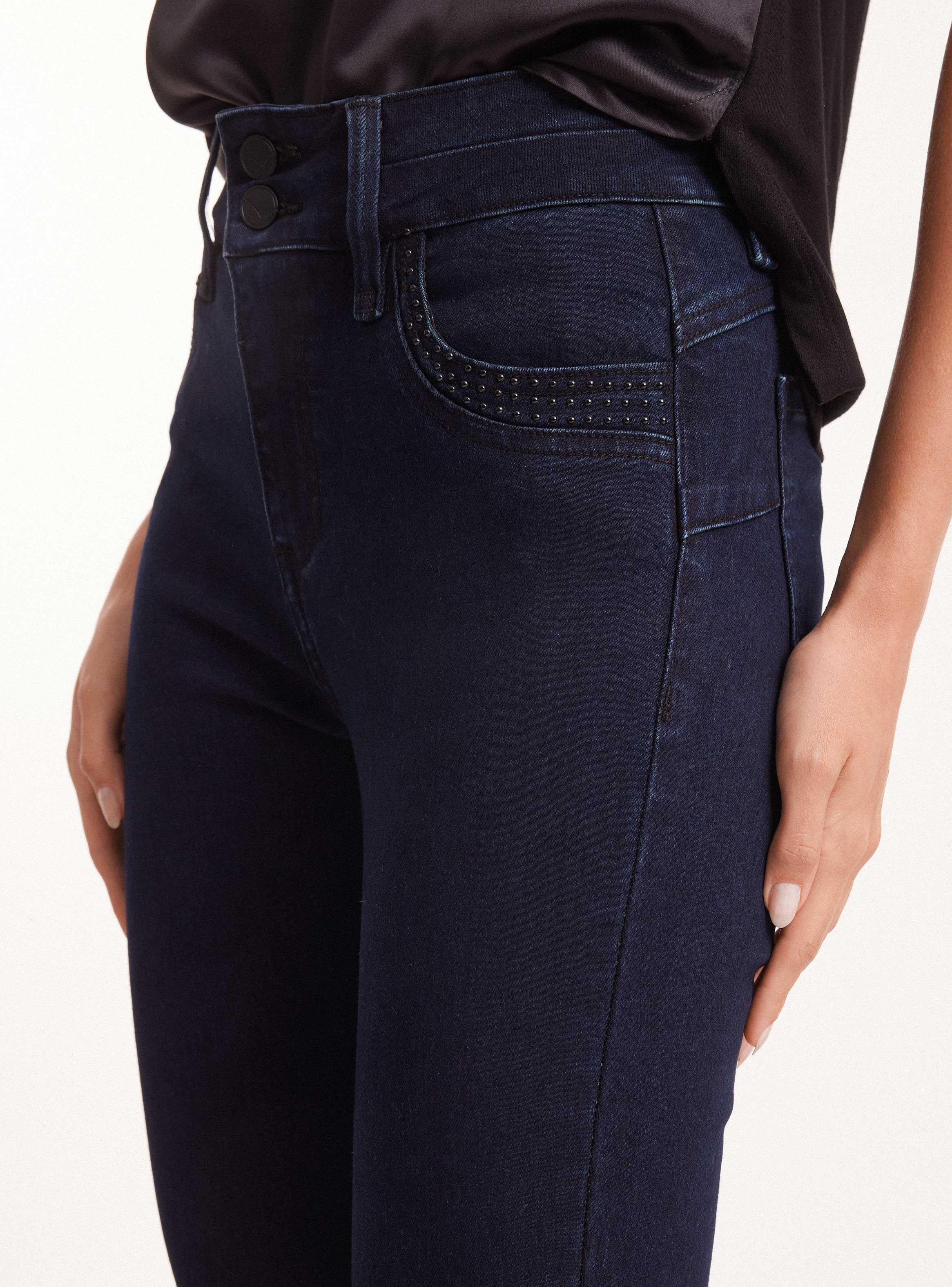 Jeans Tachitas Bolsillos 2 Botones-2