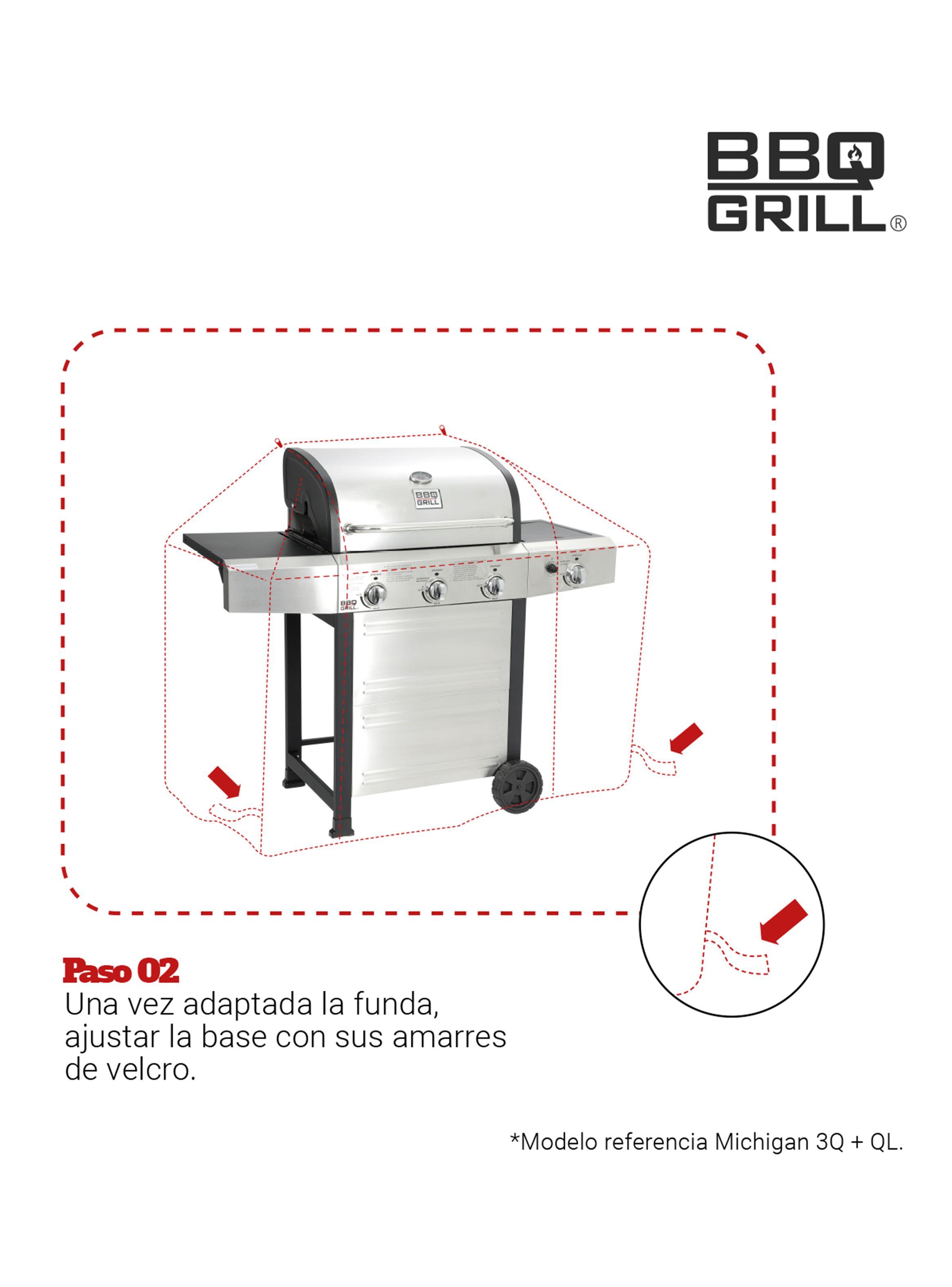 Funda para Parrilla Ajustable 2-3-4 Quemadores-3