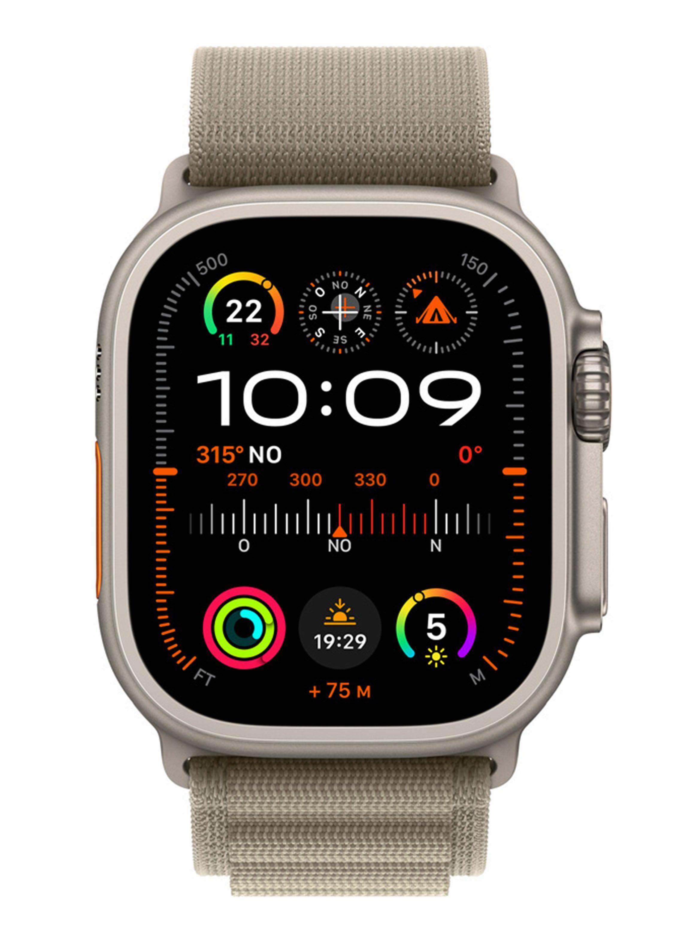 Apple Watch Ultra 2 GPS + Cellular Titanio 49mm Correa Loop Alpine Verde Oliva Talla L-1
