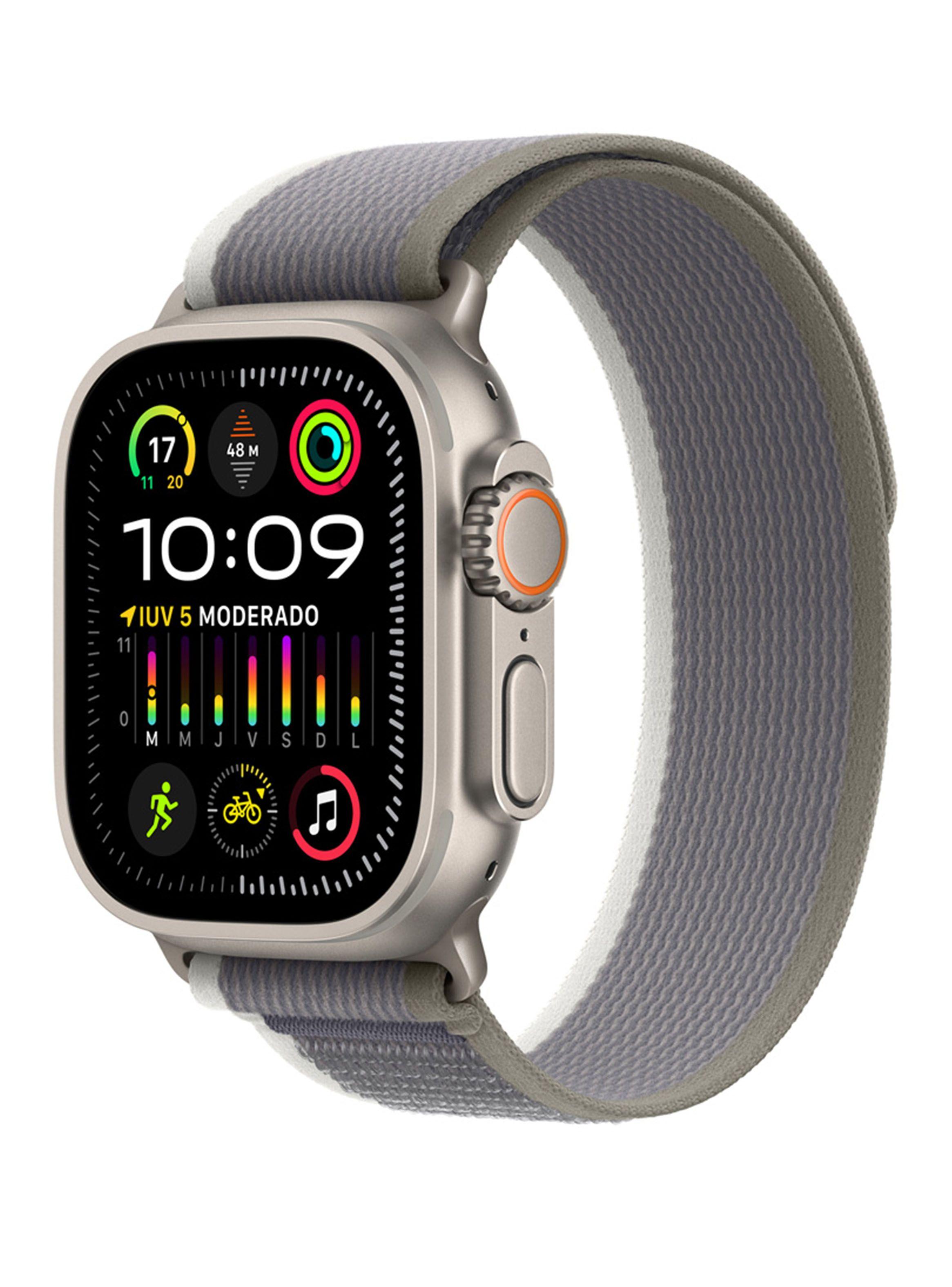 Apple Watch Ultra 2 GPS + Cellular Titanio 49mm Correa Loop Trail Verde/Gris Talla S/M-0