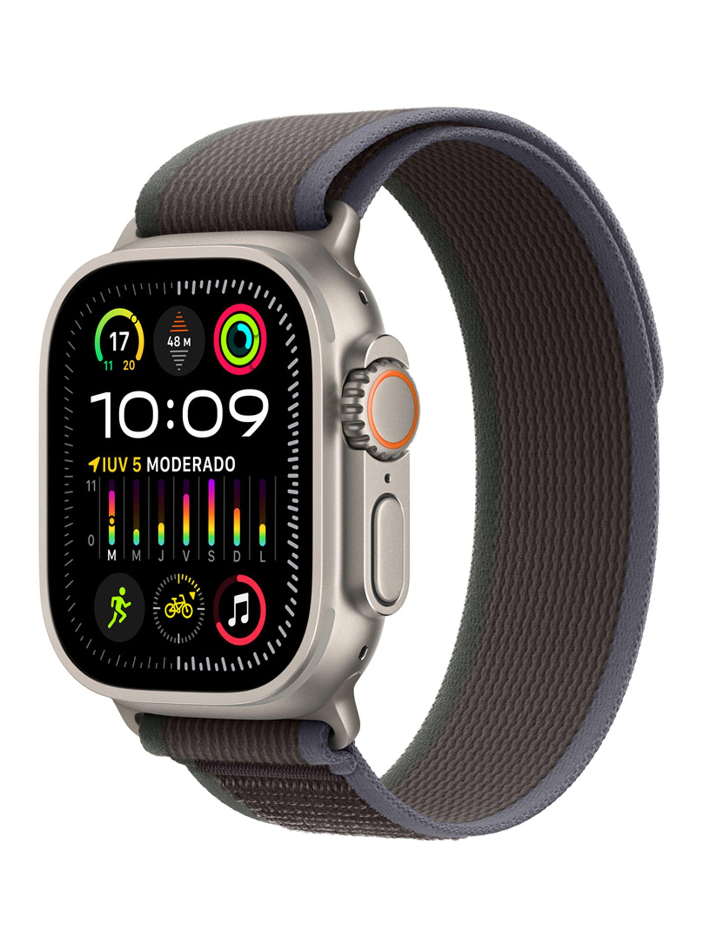 Apple Watch Ultra 2 GPS + Cellular Titanio 49mm Correa Loop Trail Azul/Negra Talla S/M-0