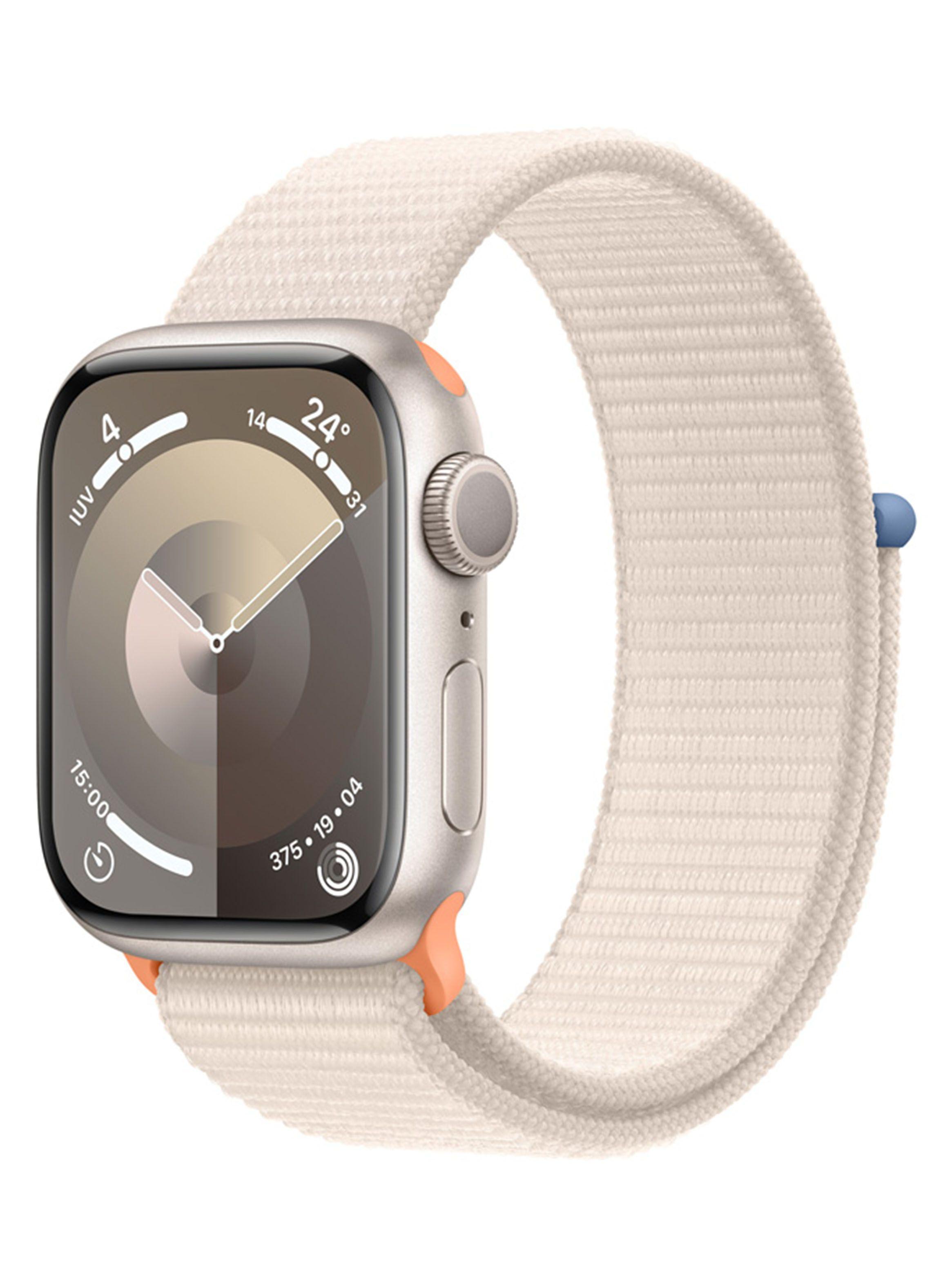 Apple Watch Series 9 GPS 41mm Caja Aluminio y Correa Loop Blanco Estelar-0