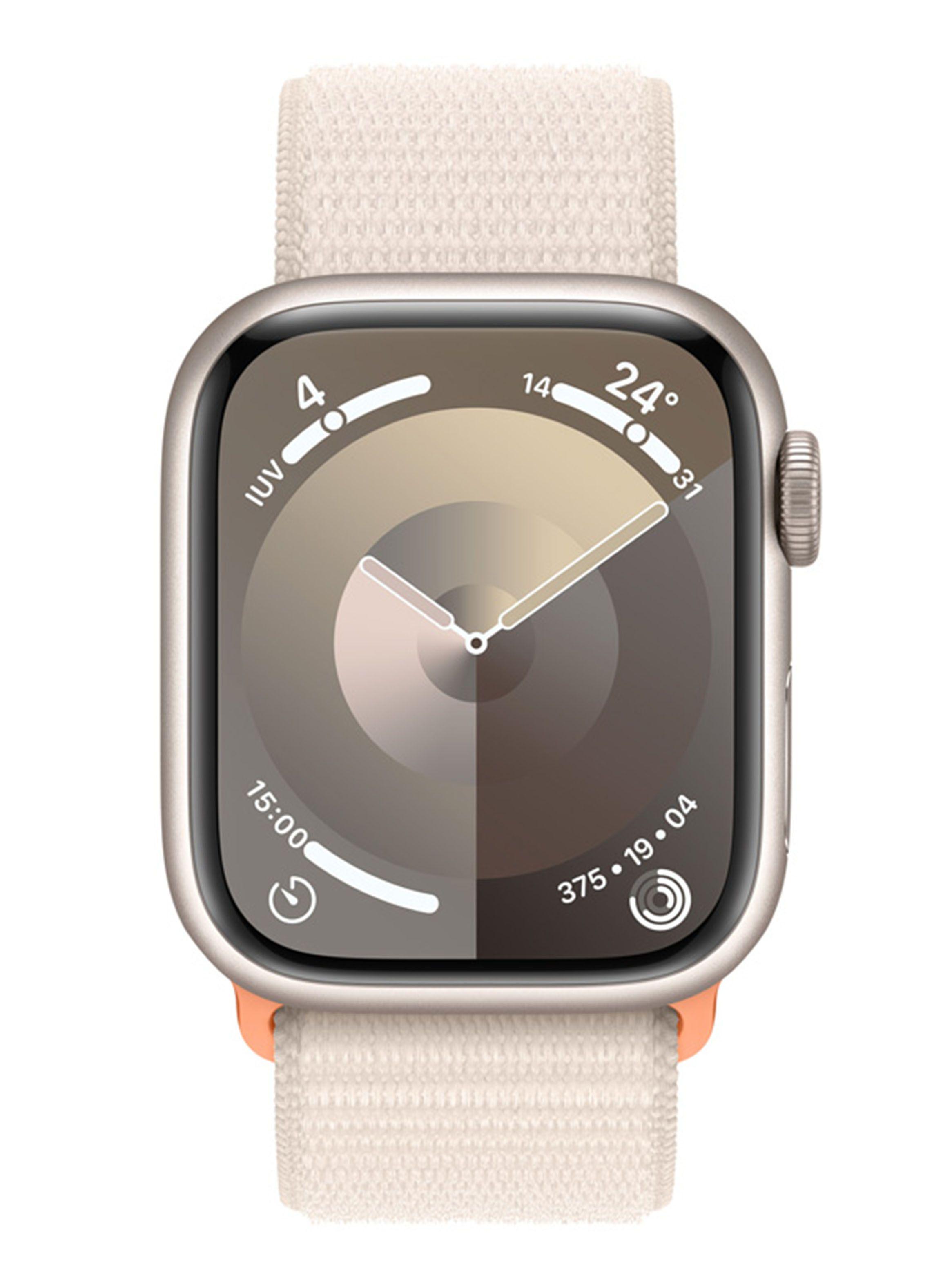 Apple Watch Series 9 GPS 41mm Caja Aluminio y Correa Loop Blanco Estelar-1
