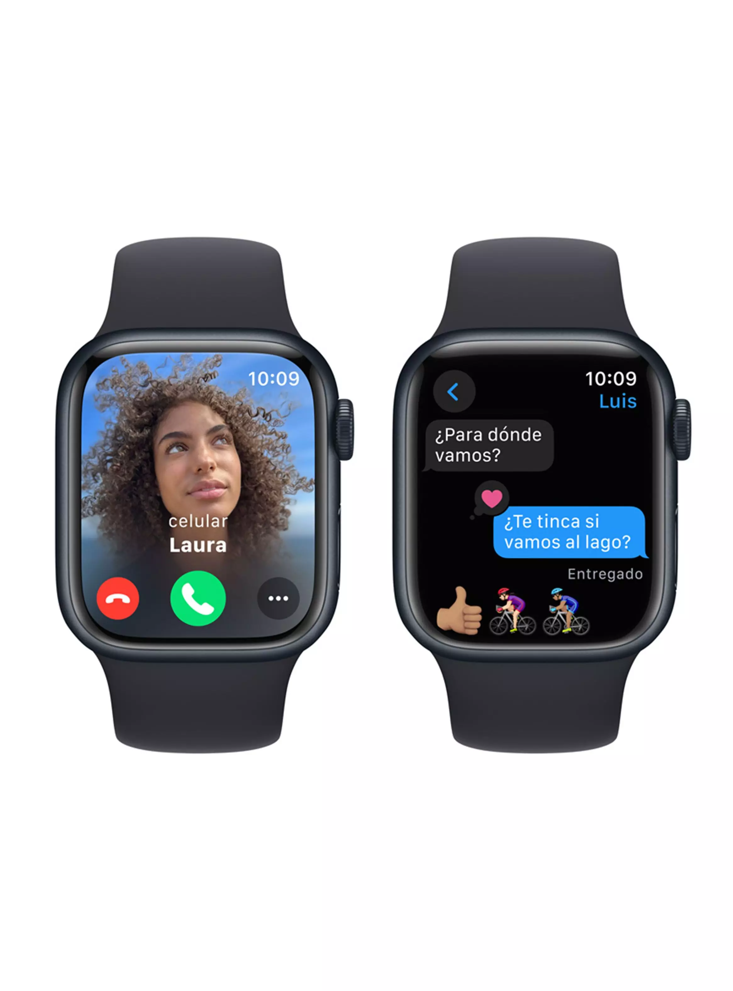 Apple Watch Series 9 GPS 41mm Caja Aluminio y Correa Deportiva Medianoche Talla S/M-5