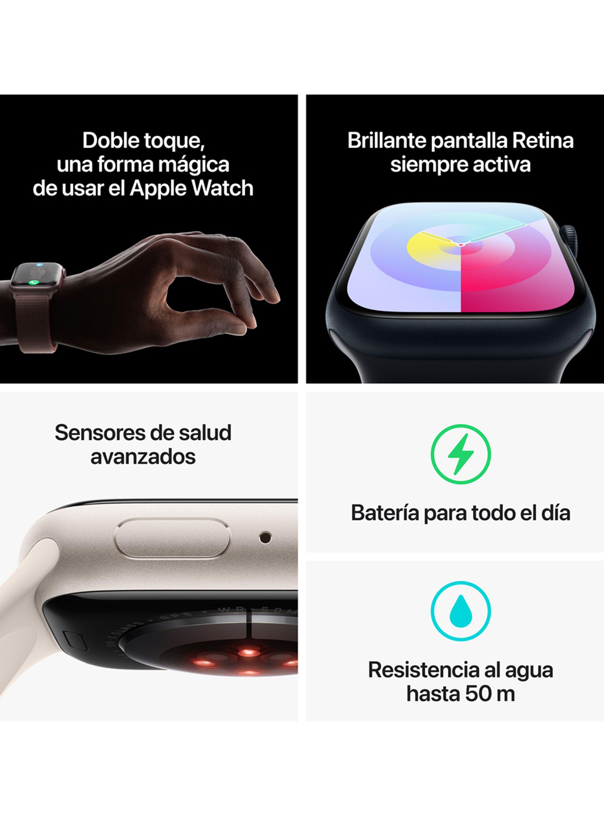 Apple Watch Series 9 GPS 41mm Caja Aluminio y Correa Loop Medianoche-8
