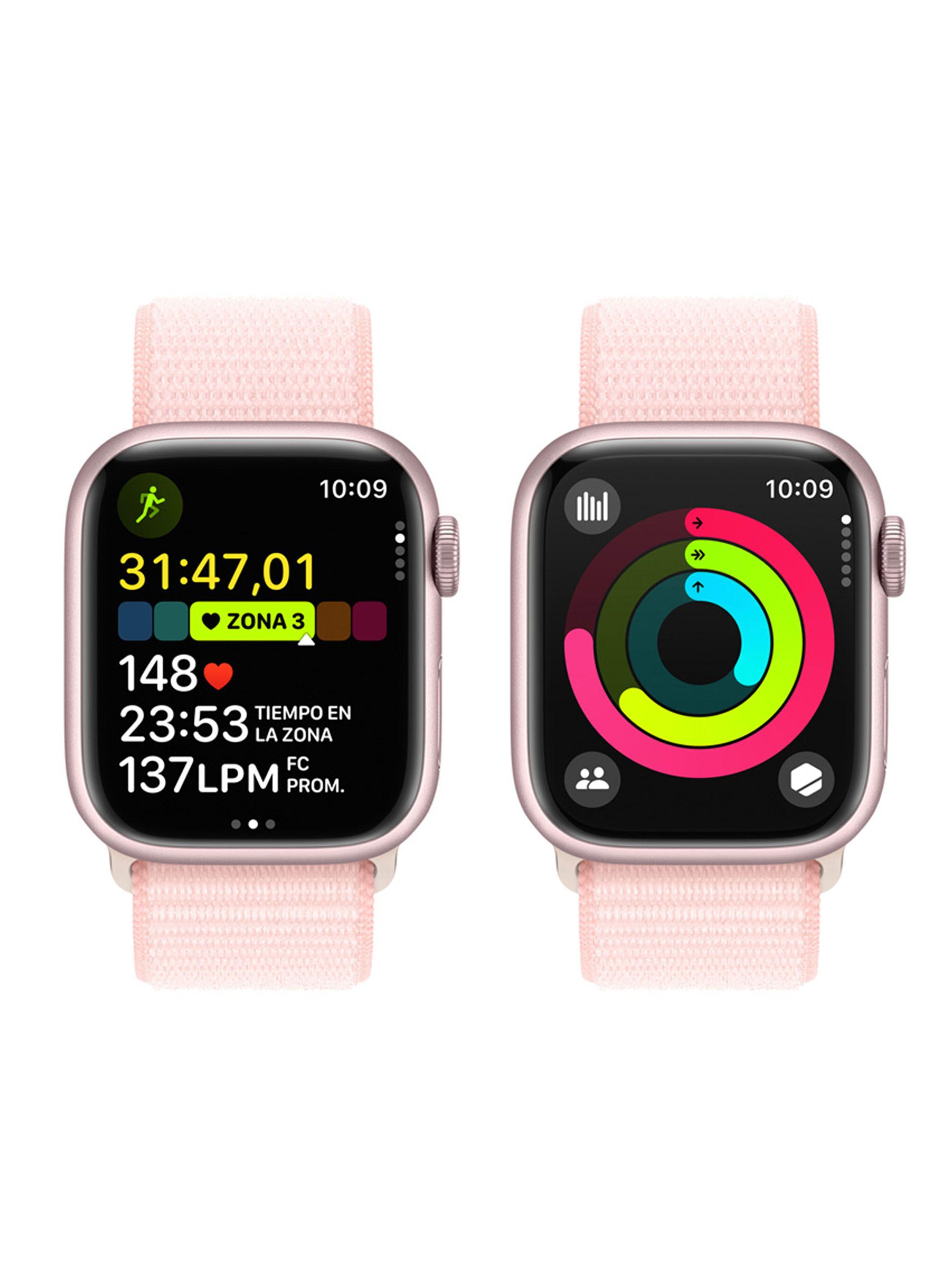 Apple Watch Series 9 GPS 41mm Caja Aluminio y Correa Loop Rosado-7