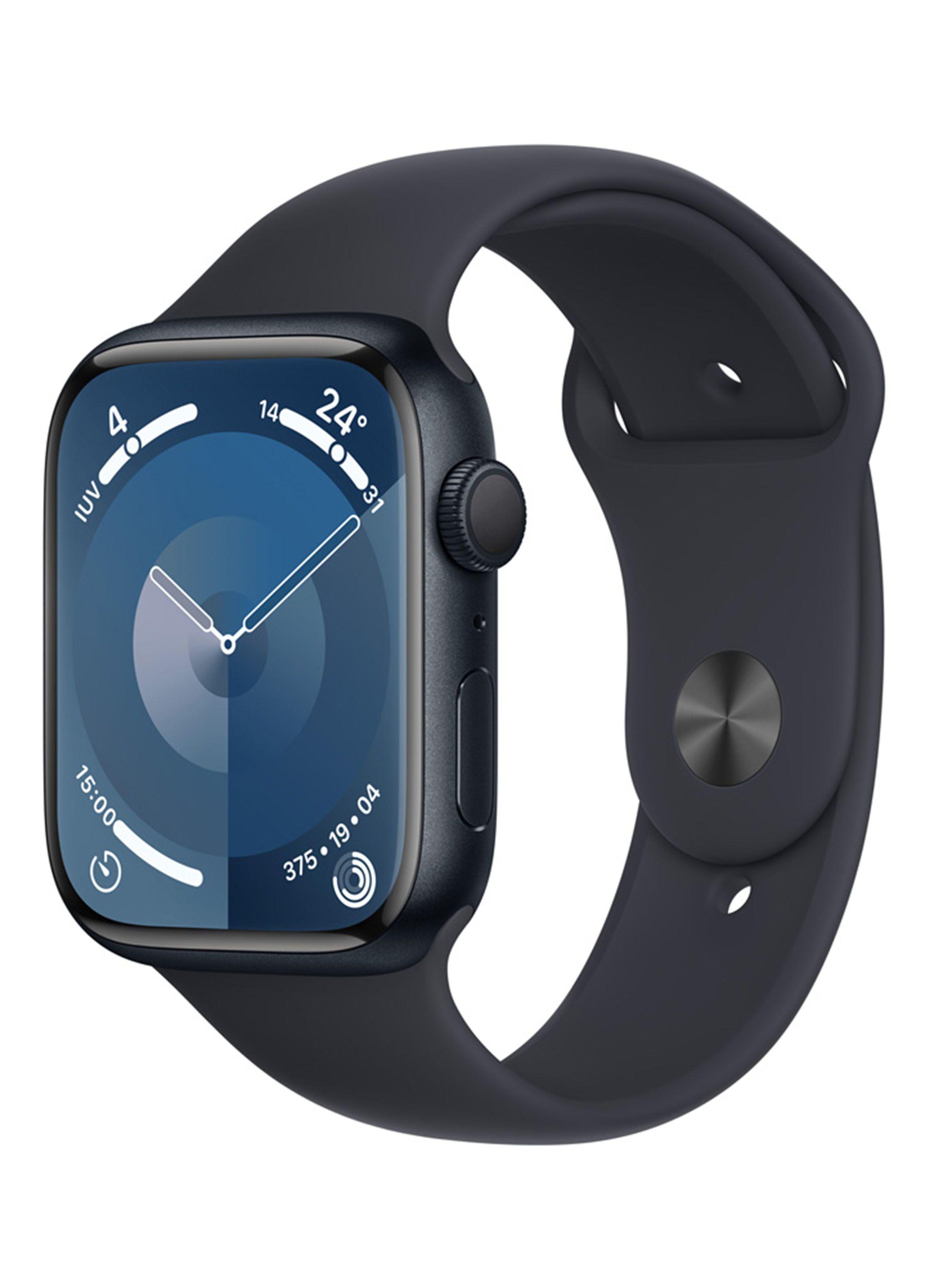Apple Watch Series 9 GPS 45mm Caja Aluminio y Correa Deportiva Medianoche Talla M/L-0