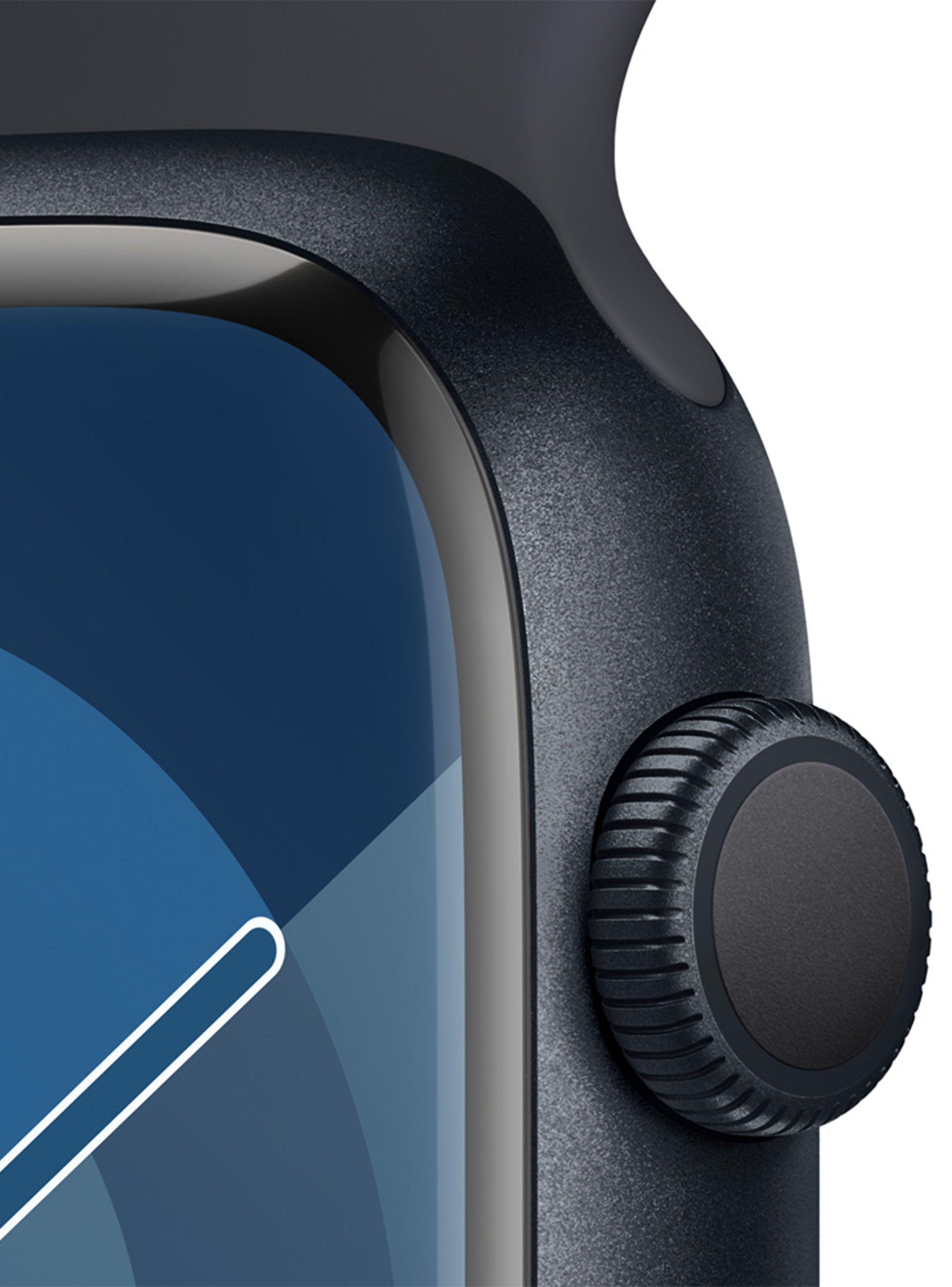 Apple Watch Series 9 GPS 45mm Caja Aluminio y Correa Deportiva Medianoche Talla M/L-2
