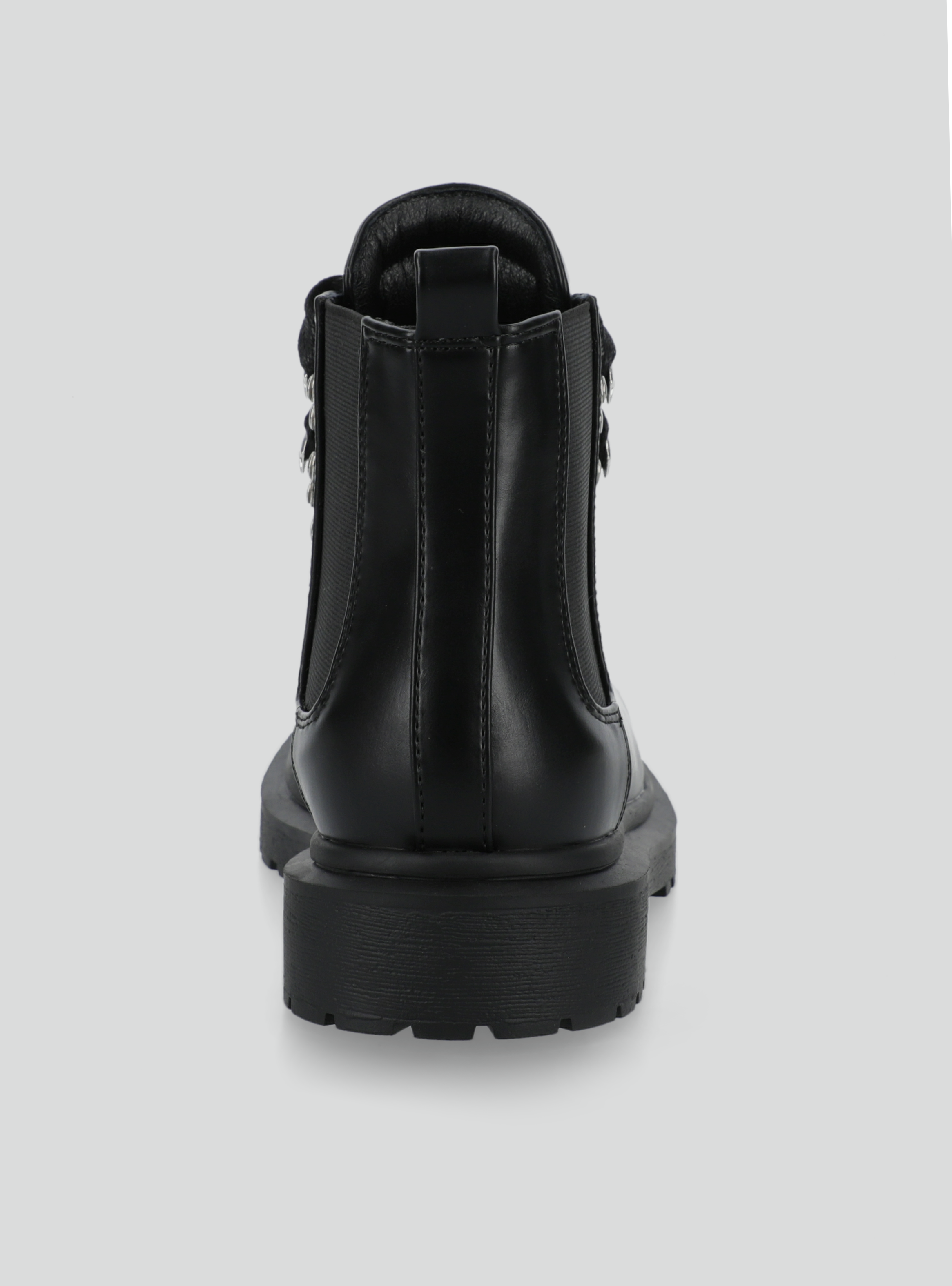 Botín Cordones y Elástico Al Tobillo Mujer-3