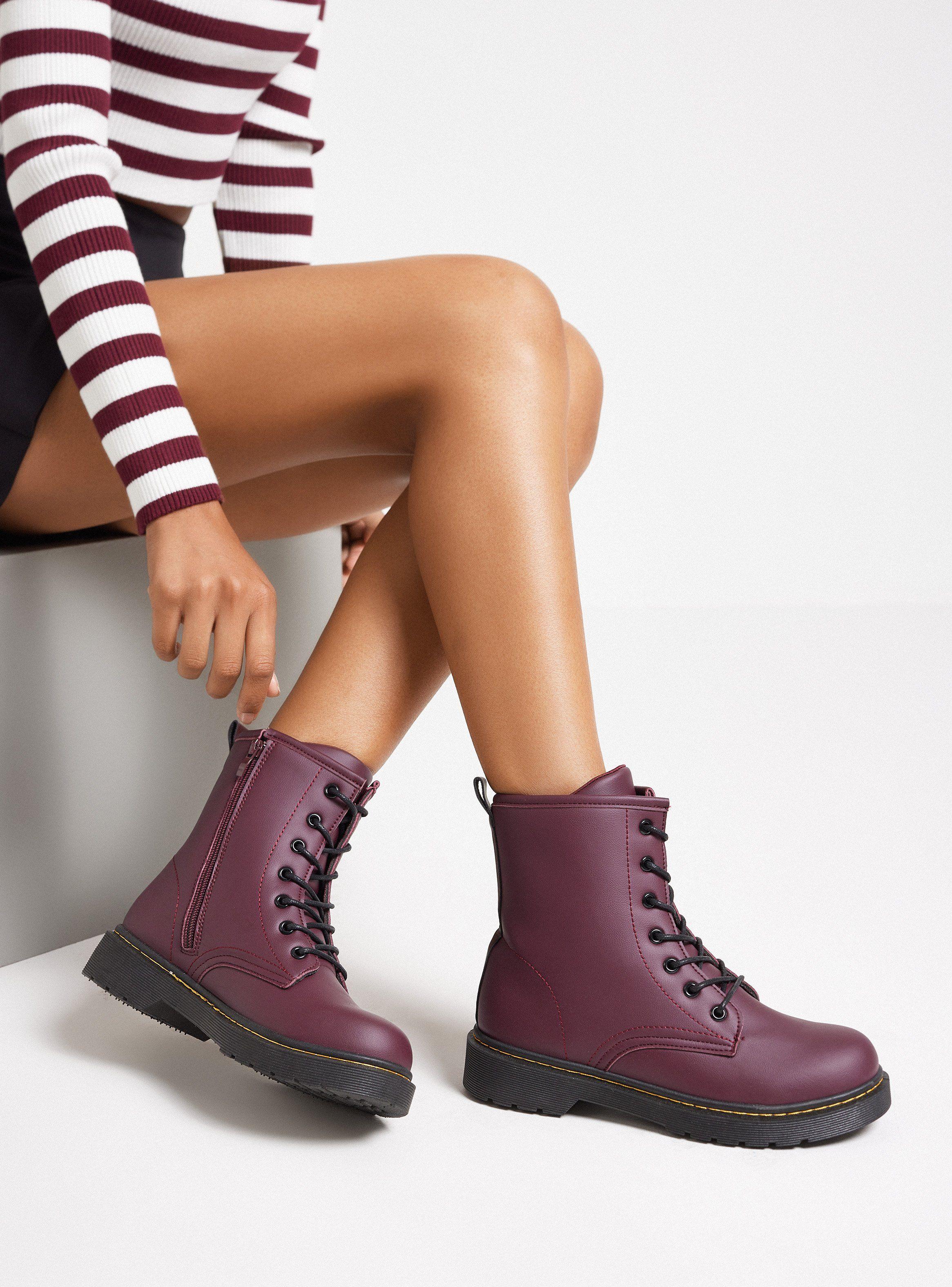 Botín con Suela Track  Mujer-0